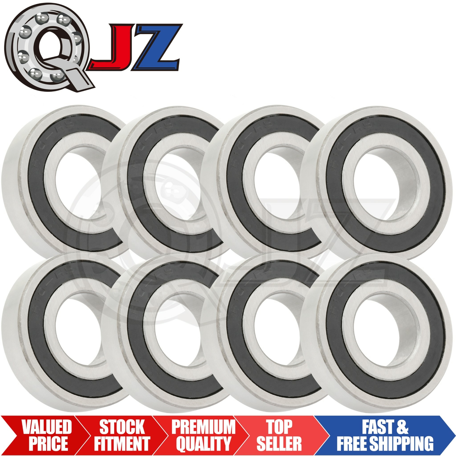 [Qty.8] New SR10-2RS Stainless Ball Bearing [0.625″ Bore X 1.375″ OD X 0.34″ W]