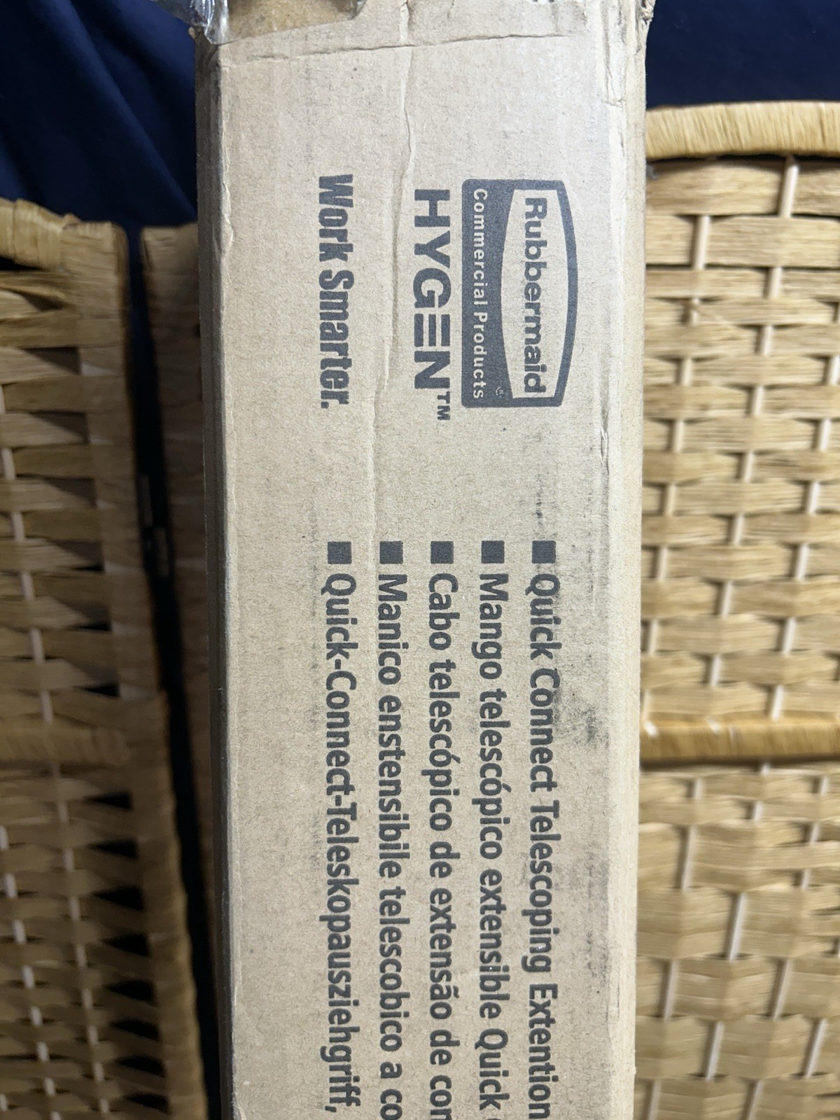 RUBBERMAID HYGEN Telescoping Extension Handle Executive Series Case Of 6 New