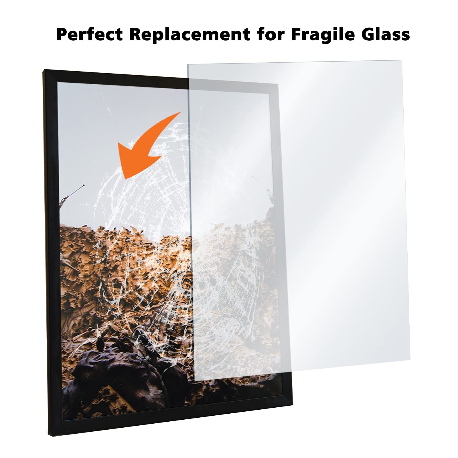 Egofine Plexiglass Sheets Acrylic Sheets 6 Pack of 8×10’’ 0.04 Thick Clear Plast