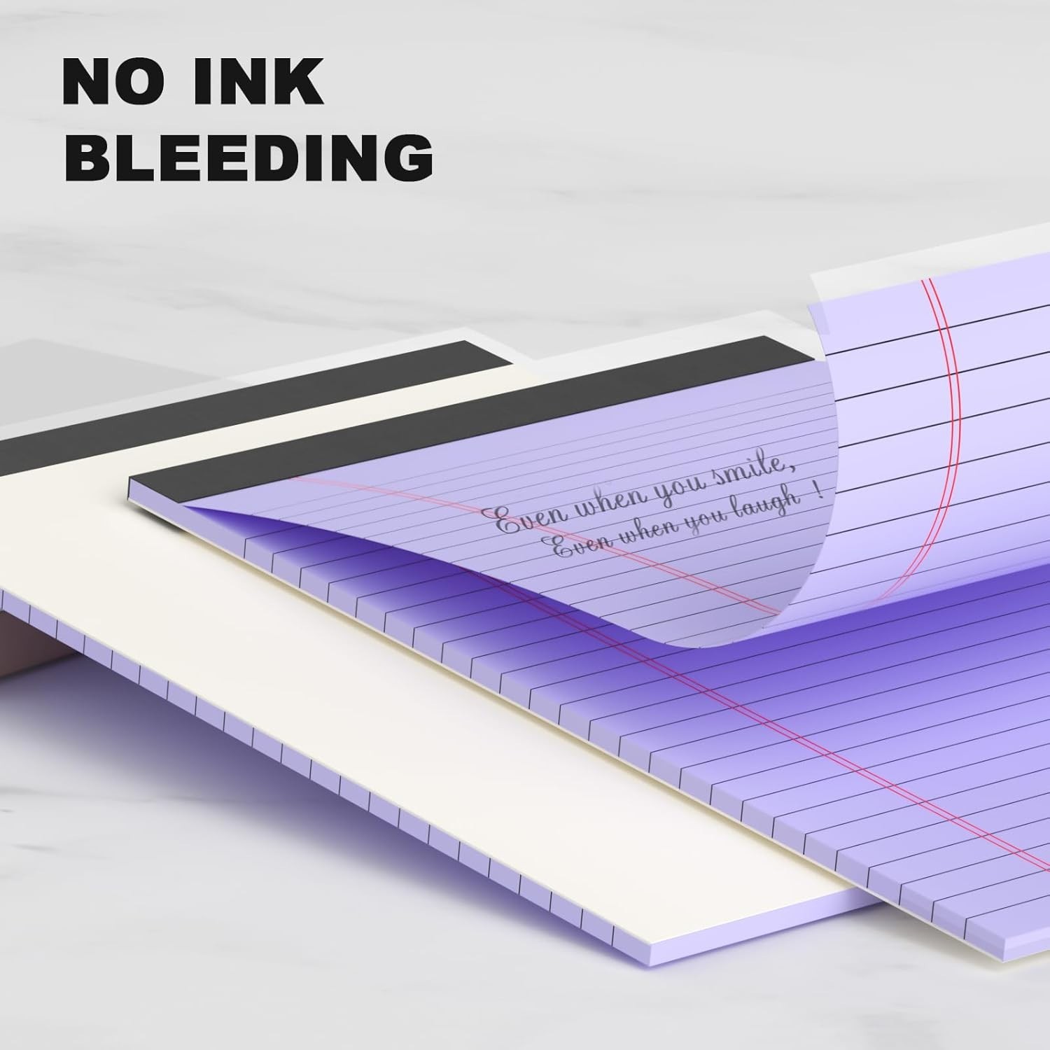 Small Legal Pads 5X8 Colored, 6 Pack Note Pads 5X8, Perforated Pink Legal Pad Co