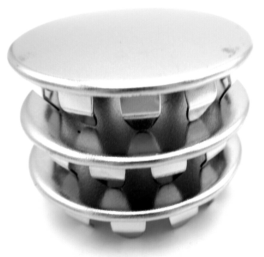 1 1/4″ Hole Fit Cap Nickel Plated Steel Snap In Plugs All Weather For 1.25″ Hole