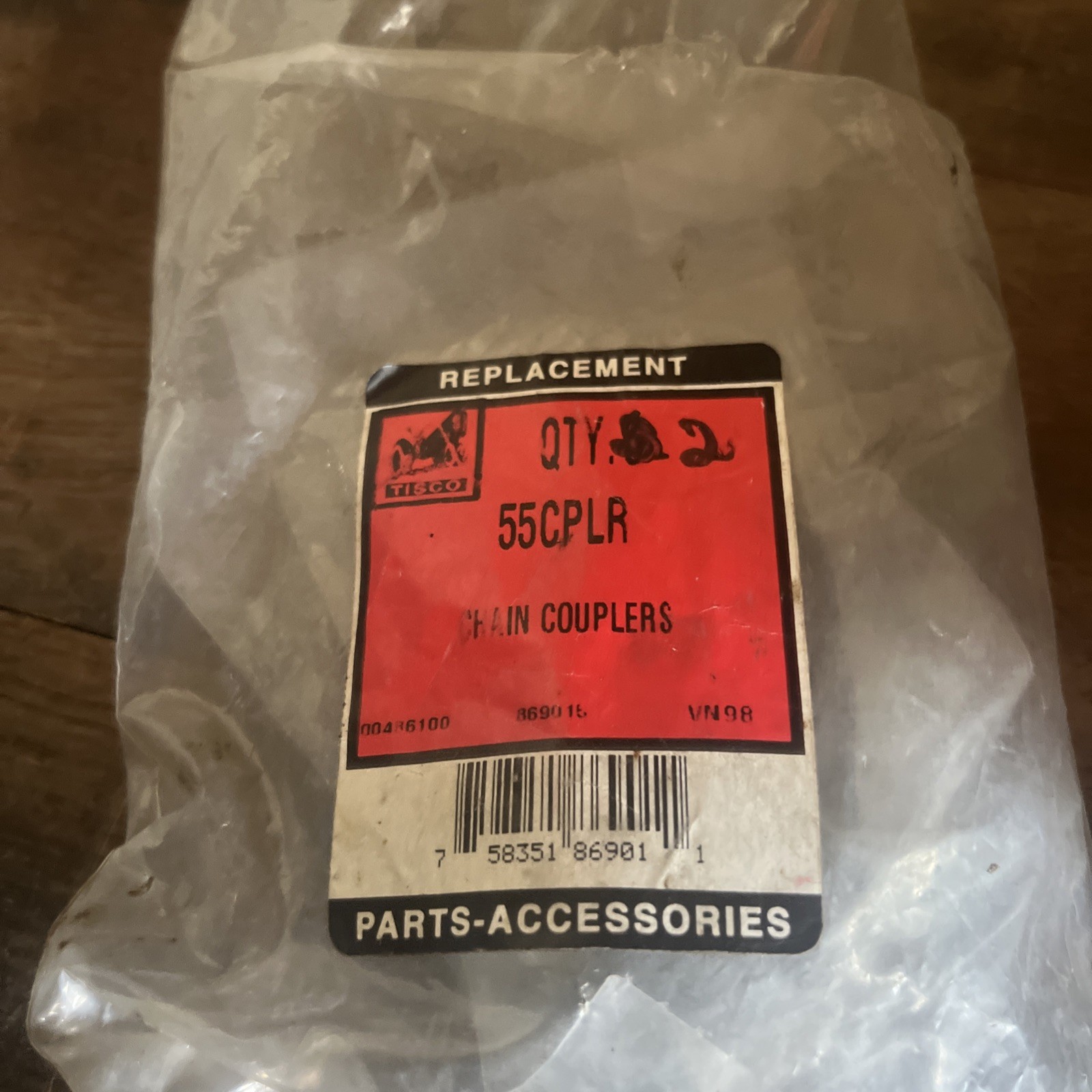 2 NOS Tisco 55CPLR Chain Couplers
