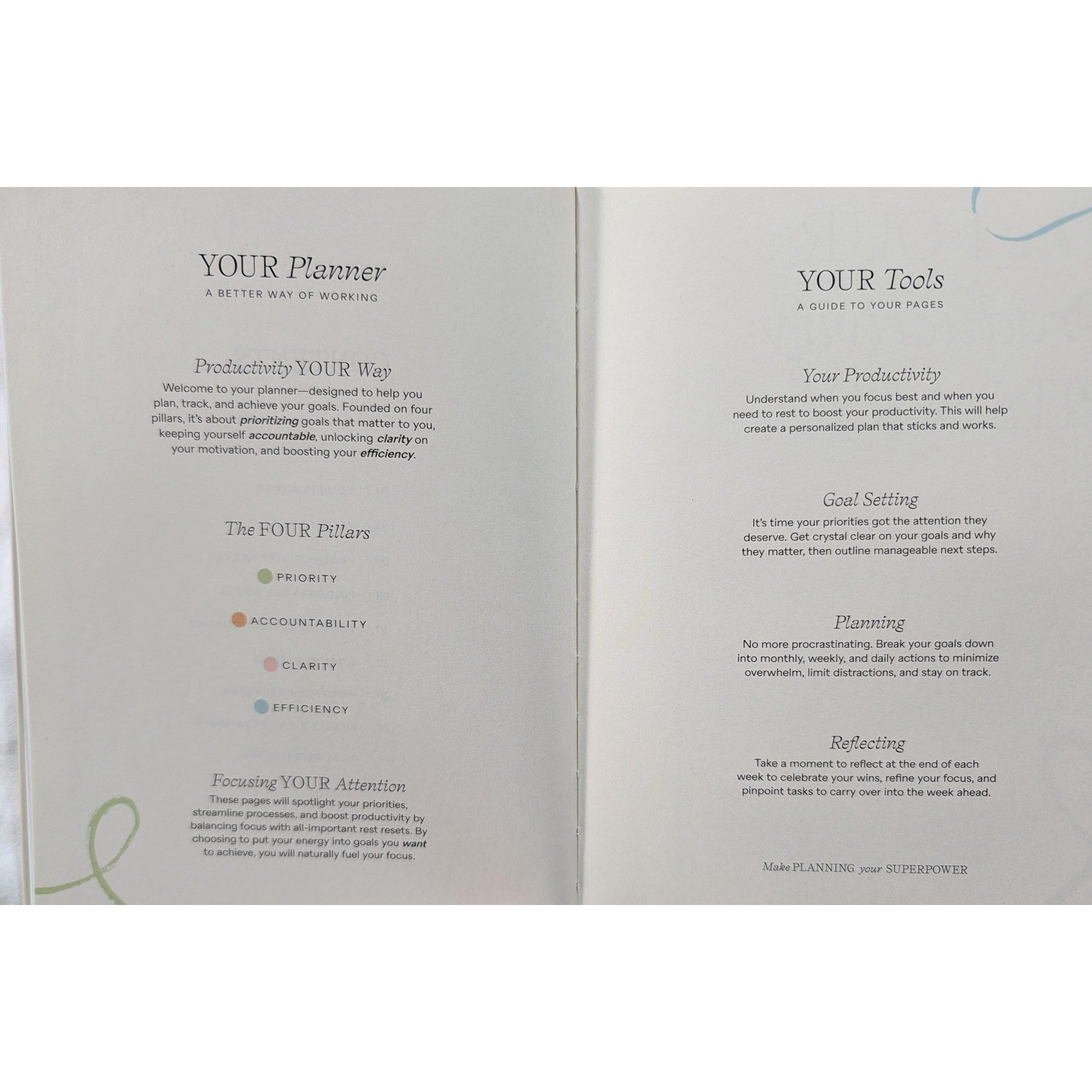 NEW Papier "Start Fresh Every Day" Productivity Planner – Hardcover