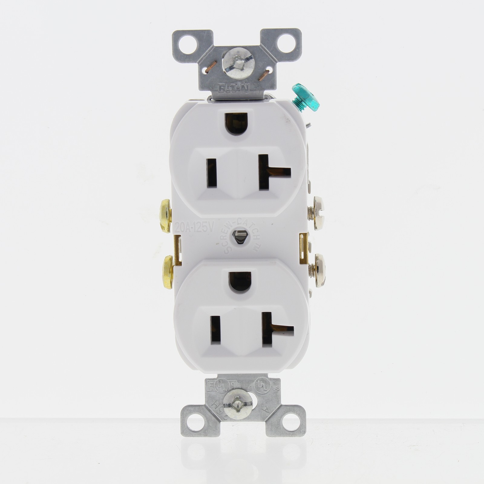 10 Eaton White COMMERCIAL Grade Duplex Outlet Receptacles NEMA 5-20R 20A CR20W