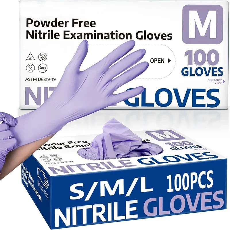 Disposable Nitrile Gloves Powder Free Latex Free Medical Food Grade Gloves