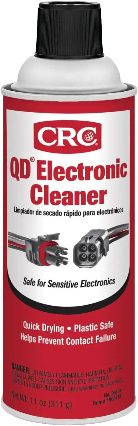 CRC 05103 QD Electronic Quick Drying Formula Contact Cleaner 11 Oz. Pack of 12