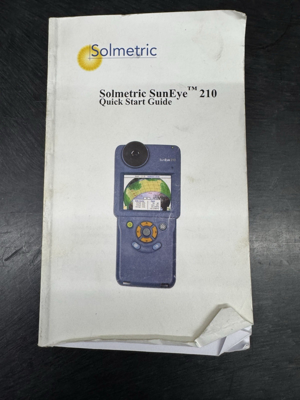 Solmetric SunEye 210 Solar Site Analyzer w/ GPS, Hard Case, Manual, Charger, USB