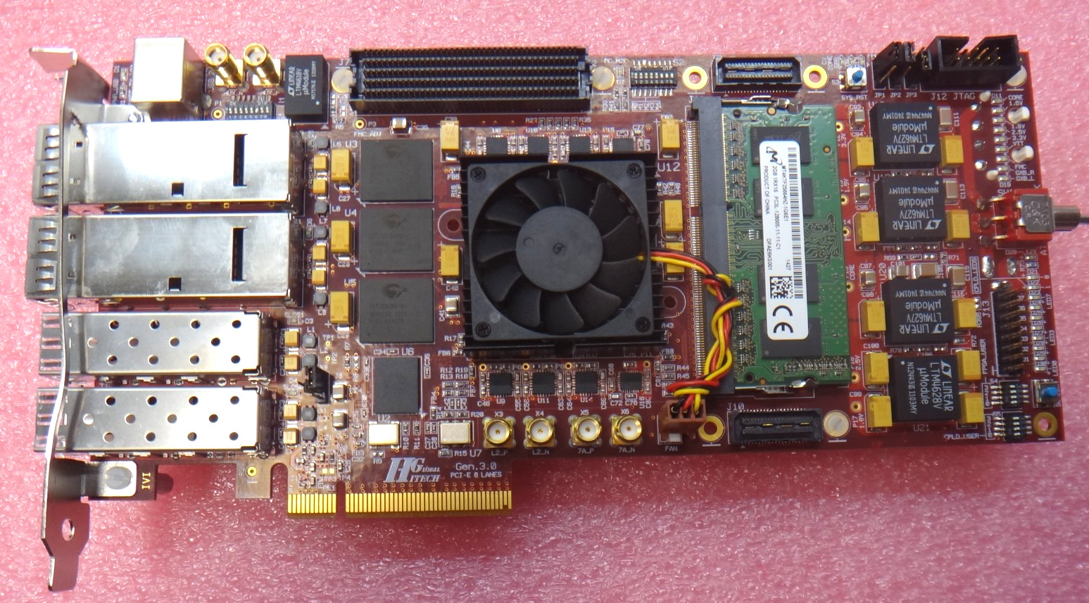 HiTech GLOBAL HTG-S5-PCIE-QSFP+ GEN.3.0 PCI-E 8 LANES
