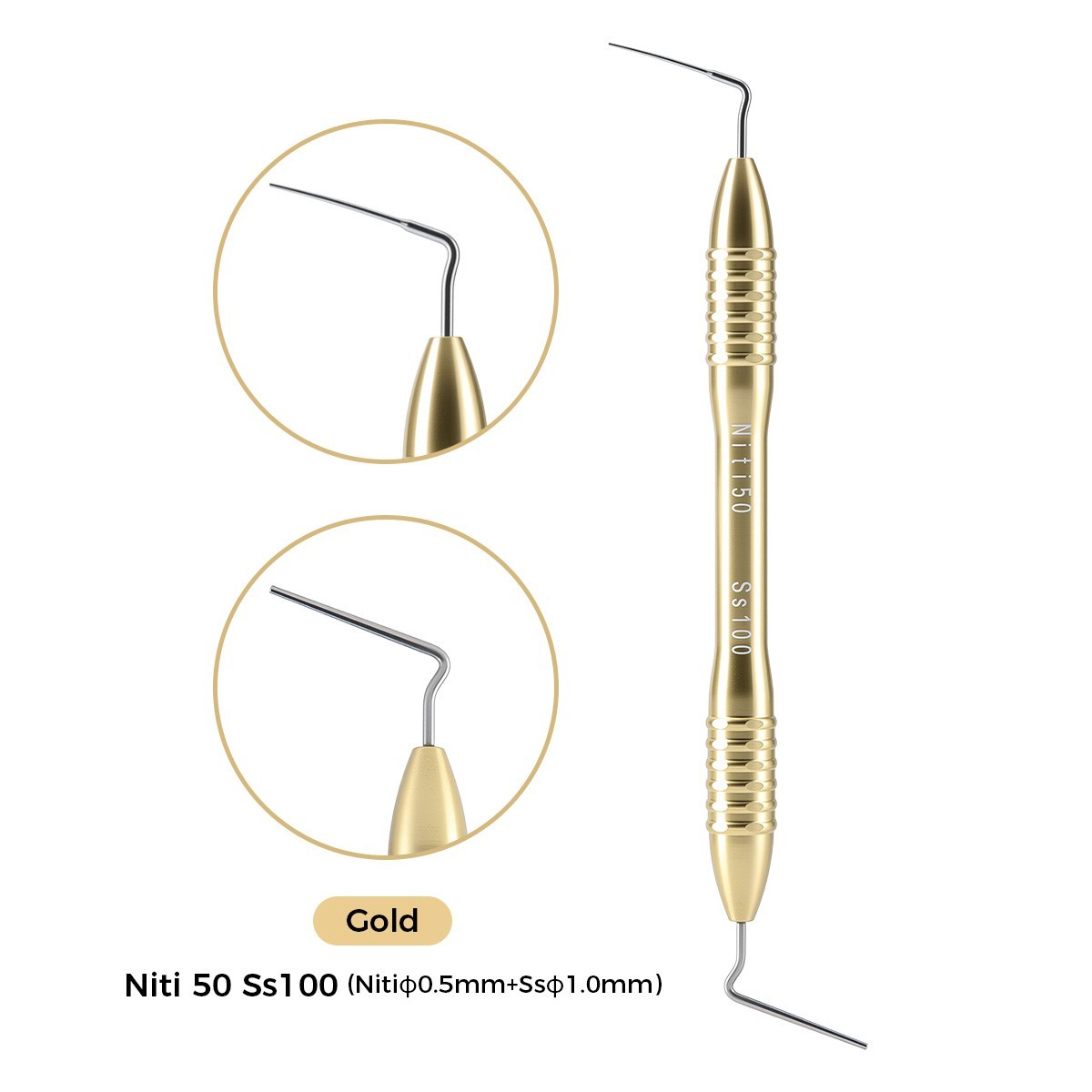 AZDENT Dental Endo Condenser Gutta Percha Tips Hand Plugger NITI Stainless