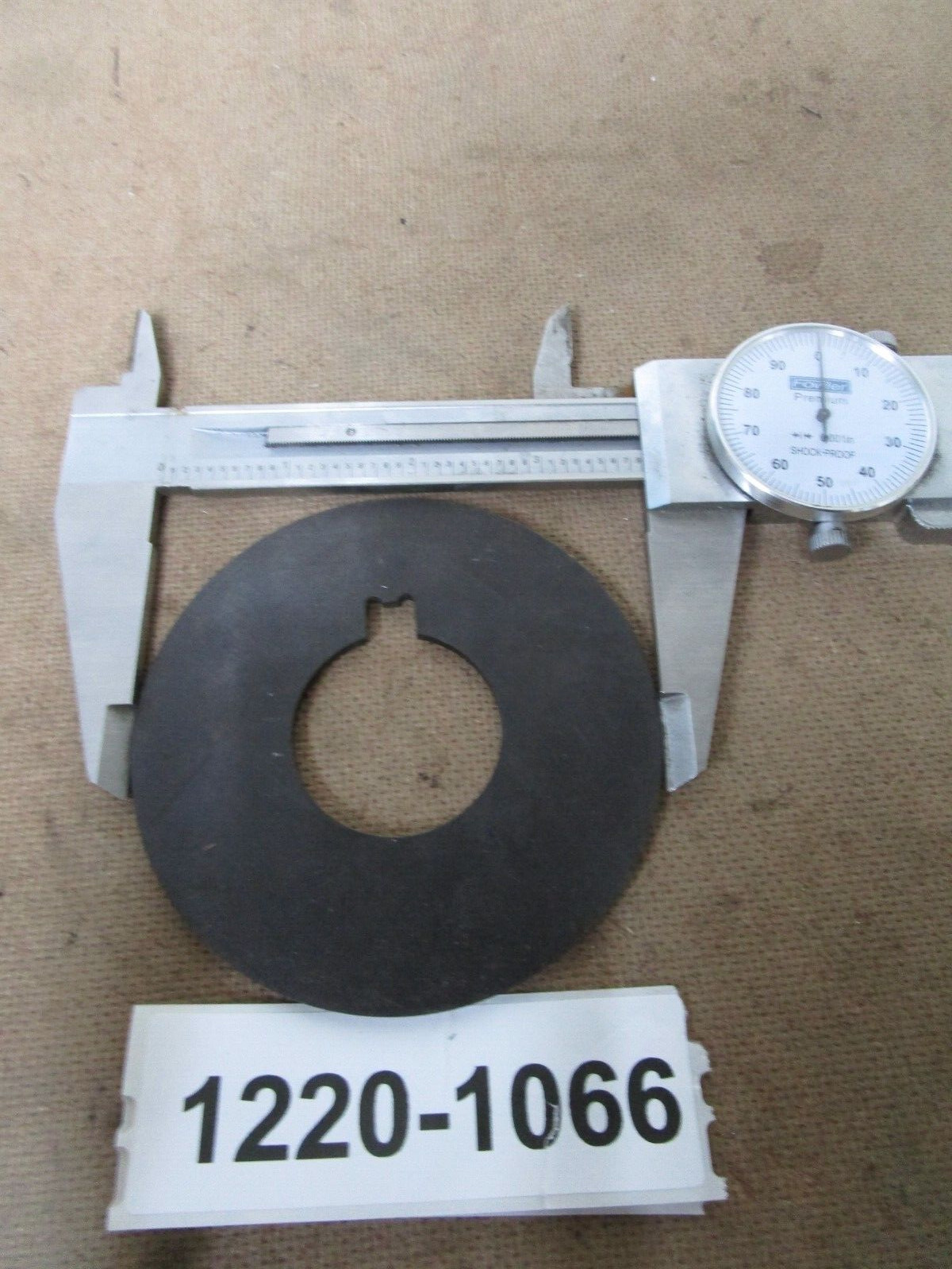 Shaft Shim/Washer 3.800″ O.D. 1.500″ I.D. .125″ Thickness 3/8″ Keyway