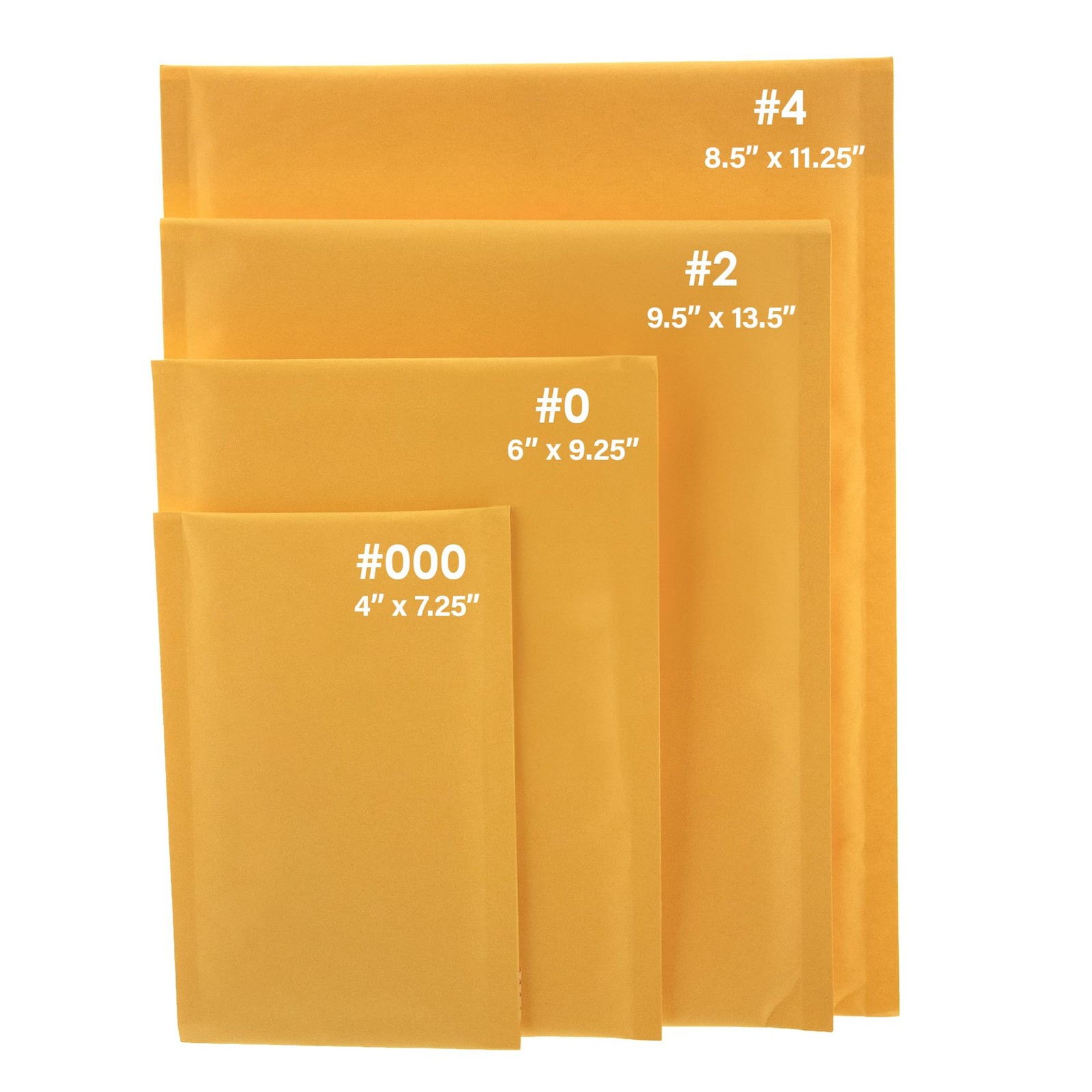BAZIC (#2) Self Sealing Bubble Mailers, 8.5 x 11.25 Inch, 3 Per 1, Yellow