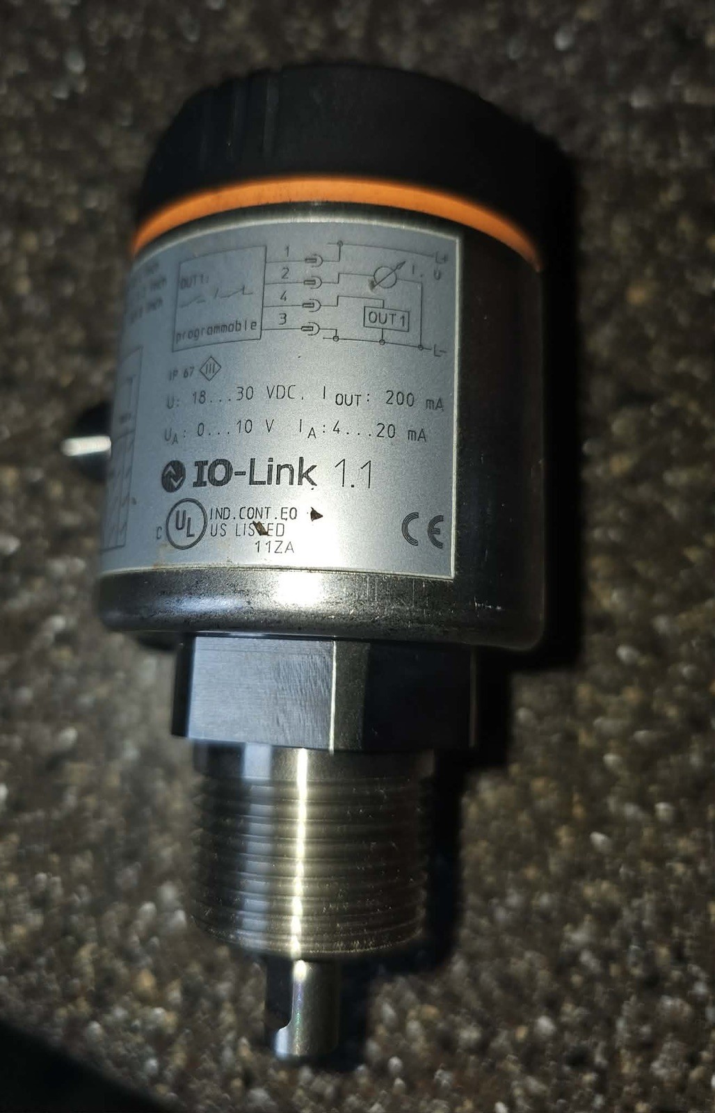 IFM EFECTOR LR3300 LR0000B-BN34AMPKG Flow Sensor. No Box. Free Shipping