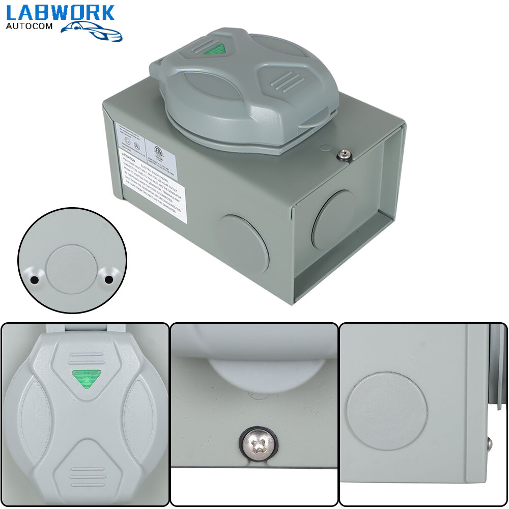 Generator Inlet Box 30 Amp Power Inlet Box L14-30P ETL Listed 4 Prongs