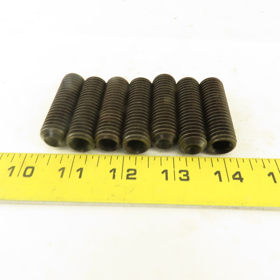 5/8″-11 x 2″ Cup Point Socket Head Set Screw Lot Of 7
