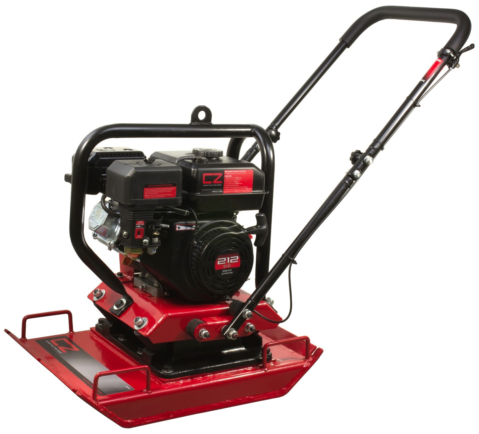 Construction Zone Plate Compactor, Vibratory Asphalt/Soil Plate