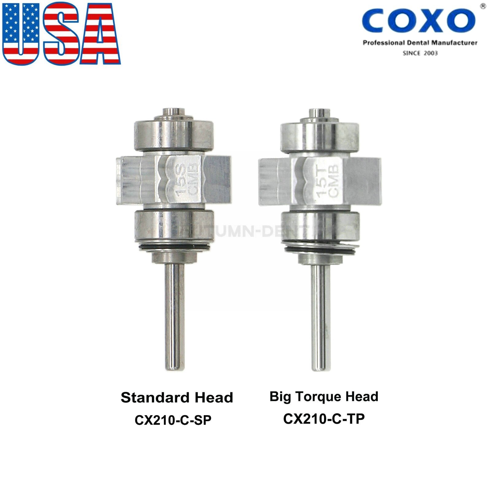 US COXO Dental Fiber Optic Handpiece High Speed Turbine For Kavo NSK Coupler