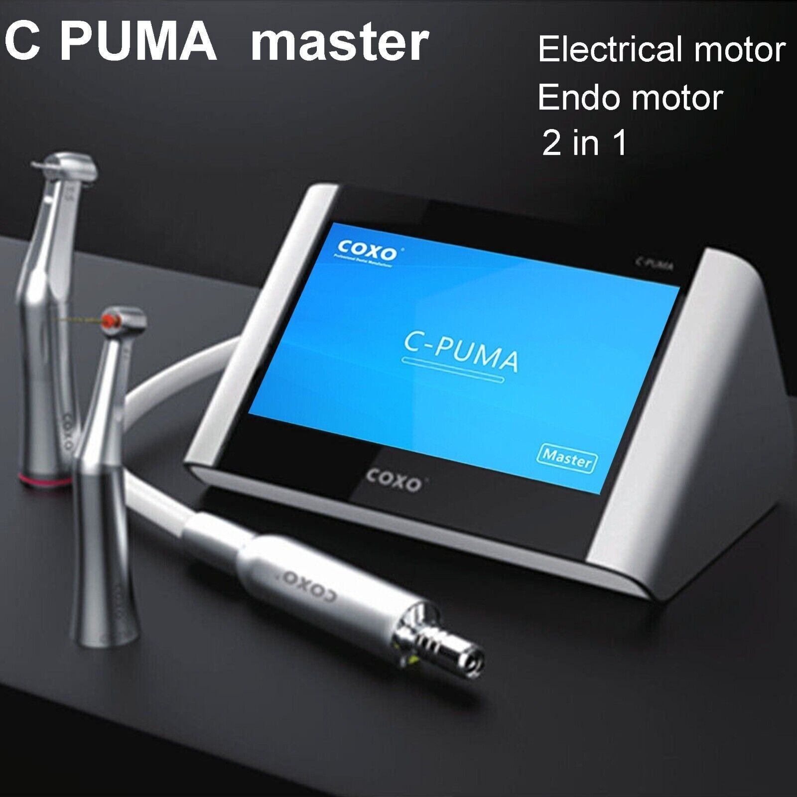 COXO C PUMA Master Dental Brushless Electric Endo Motor 6:1 1:5/1:4.2 Handpiece