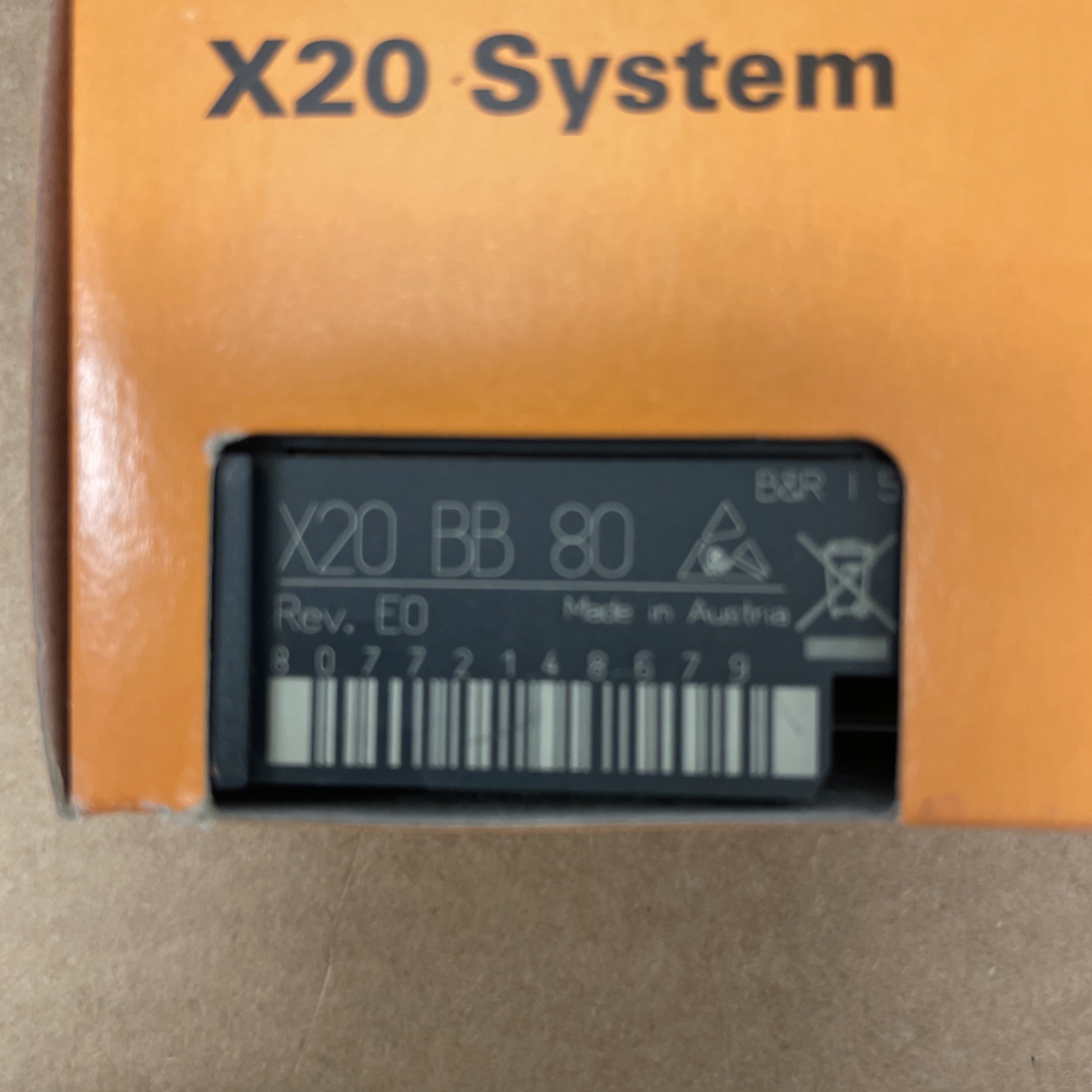B&R X20BB80 Bus Base Module