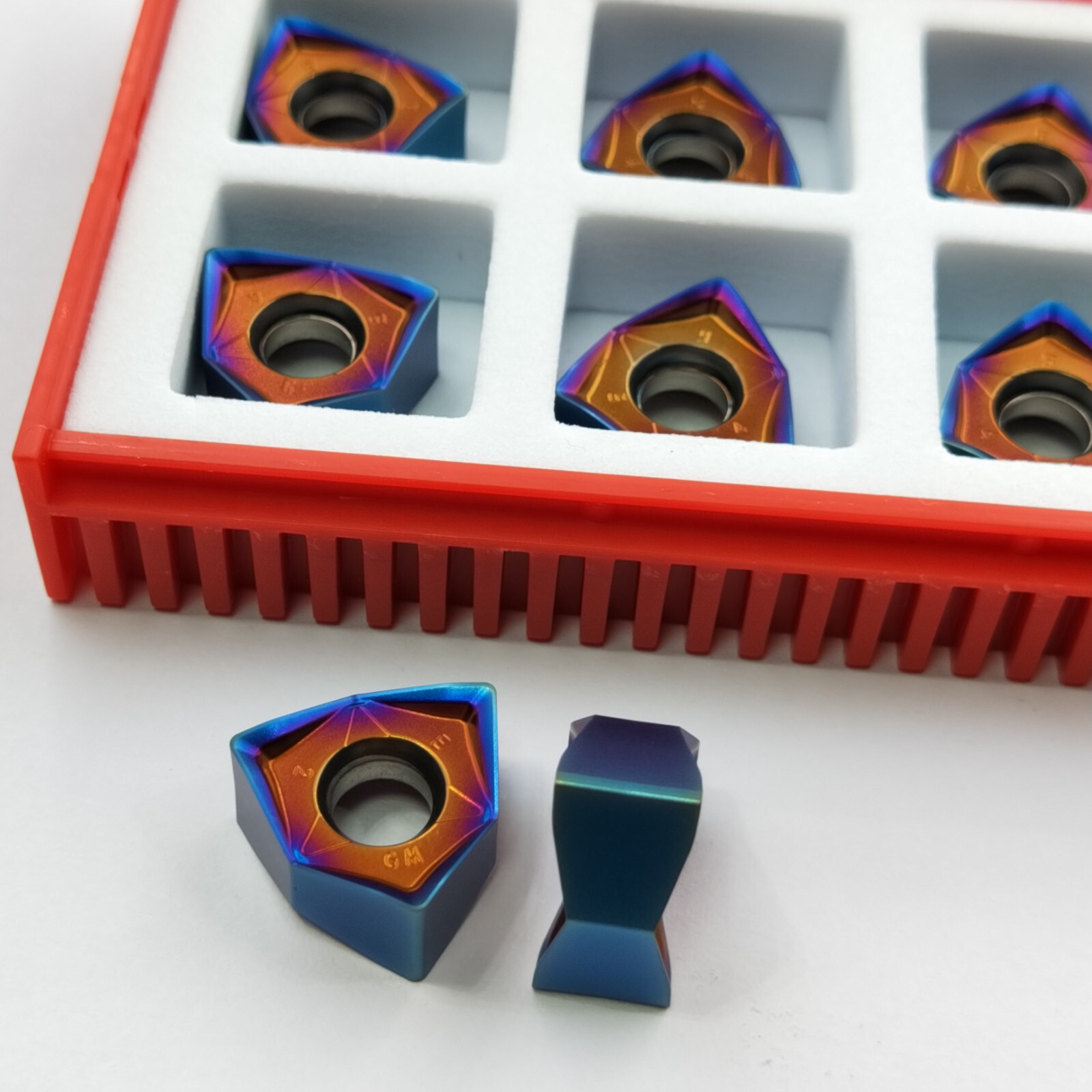 HRC50 WNMU080608EN-GM GBJ-CNC 90 deg End mill Milling insert For MFWN90 holder