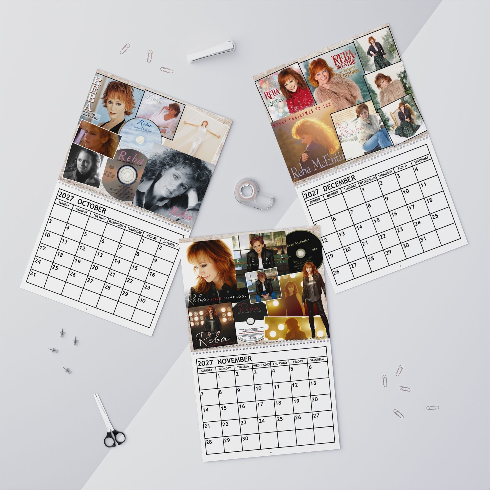 Reba McEntire 2027 Wall Calendar – Home Decor, Music Fan Gifts, Monthly