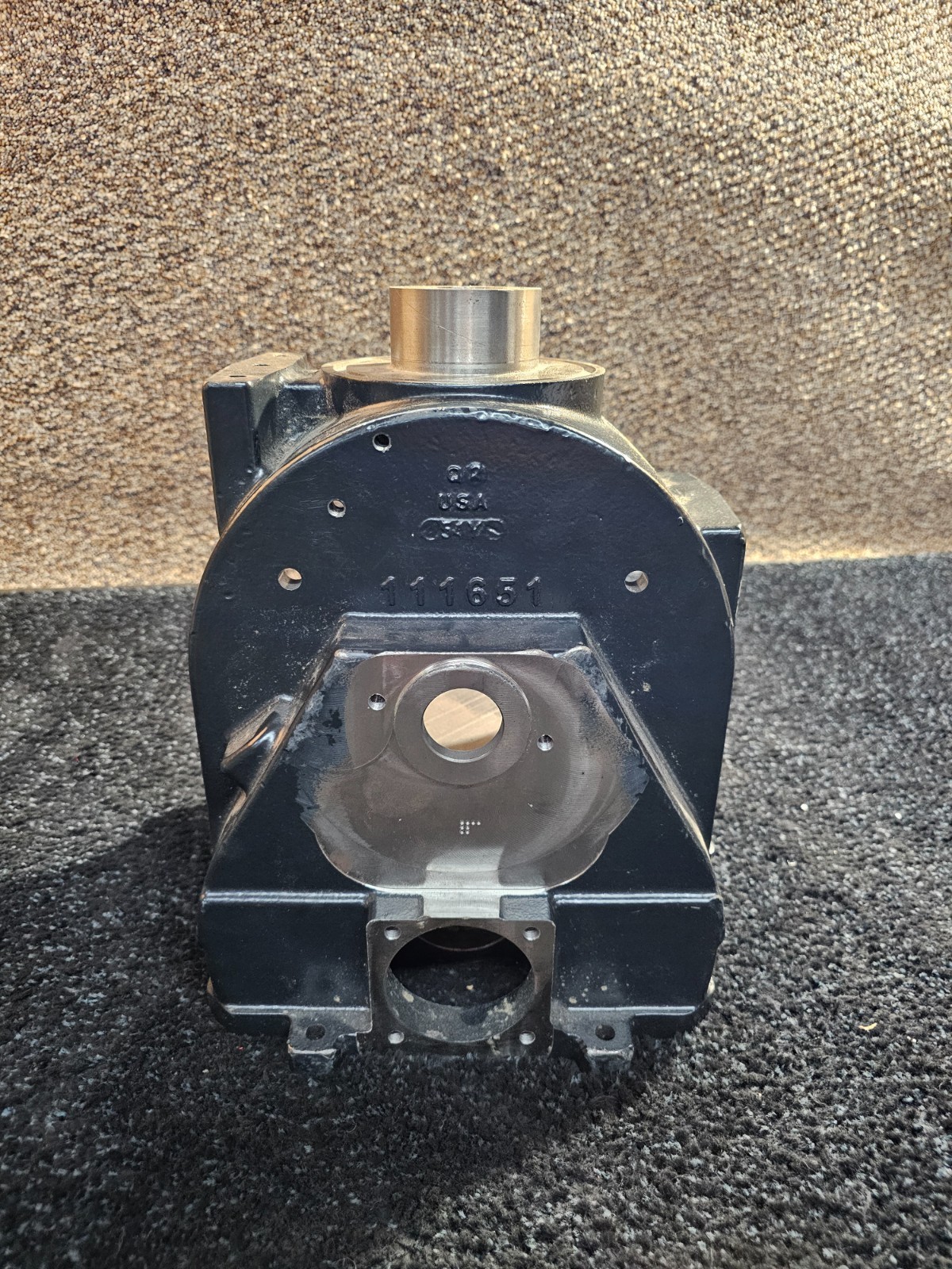 Heavy Duty Gearbox 111651 Q2 54Y, Gray Powder-Coated Finish, Steel