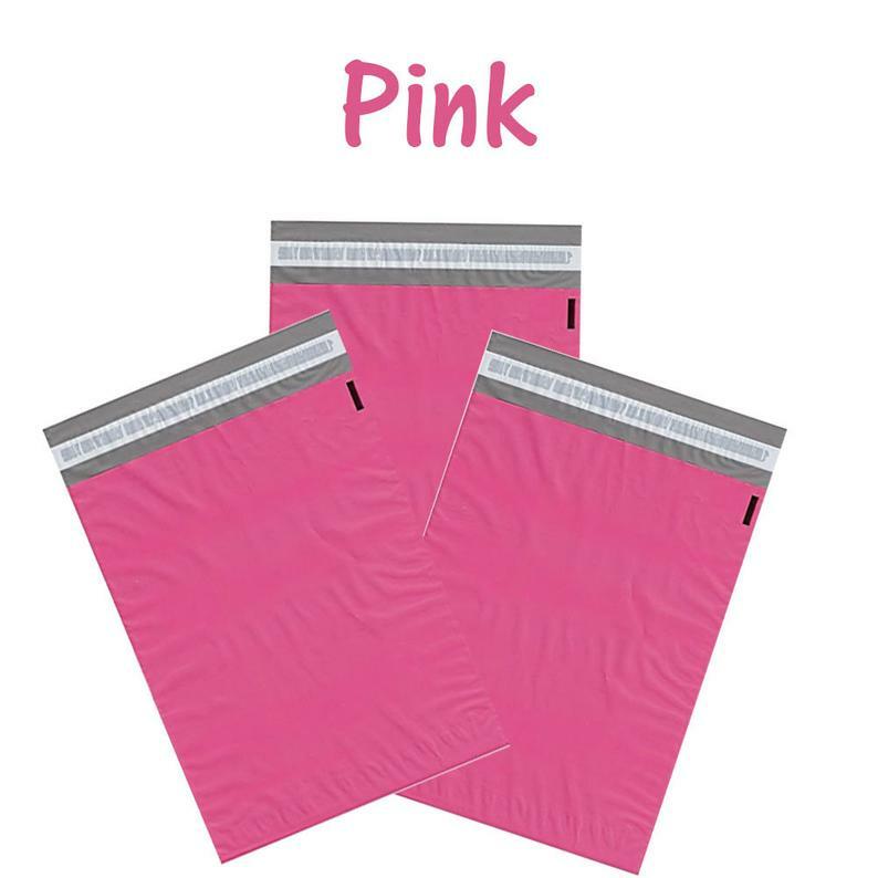 7.5 x 10.5″- 6 Beautiful Colors! Colored Flat Poly Mailers, Self Sealing Mailers