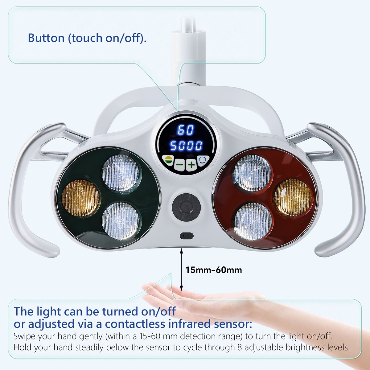 Dental Chair Unit Oral Camera Light 1920×1080P LED Expert Diagnosis SONY Sensor