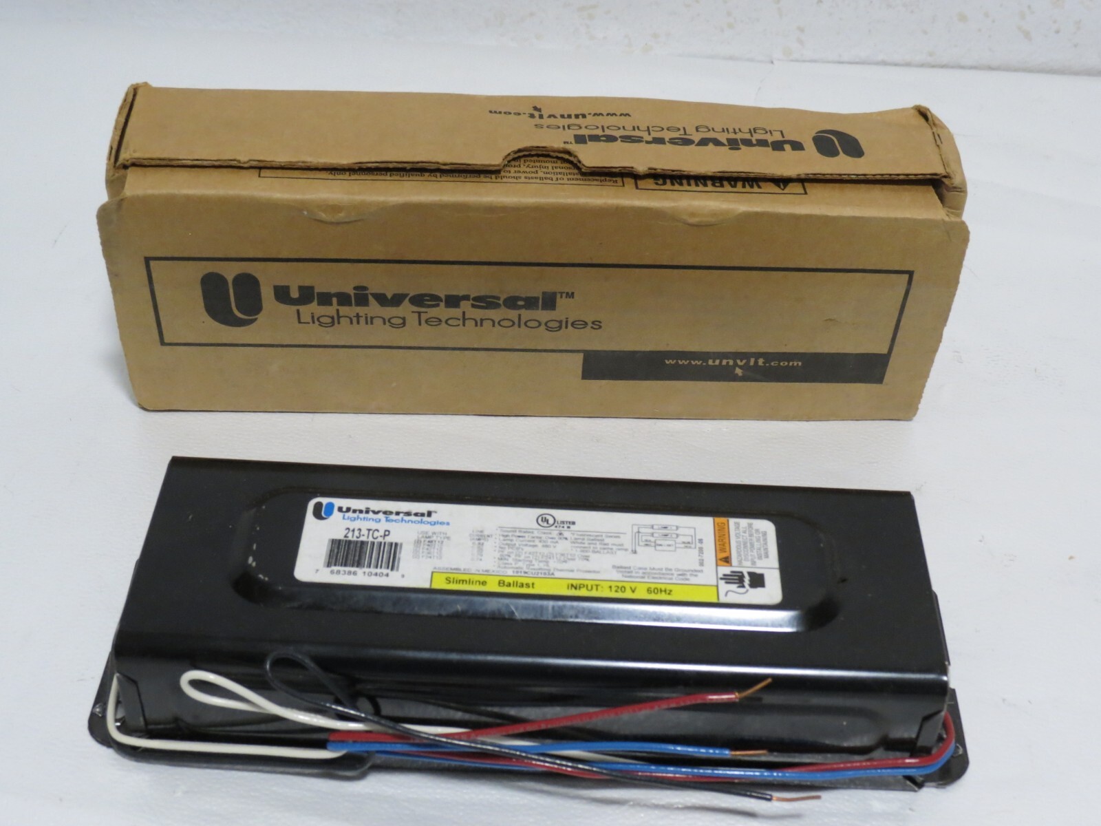 UNIVERSAL 213-TC-P BALLAST 120V 2-LAMP