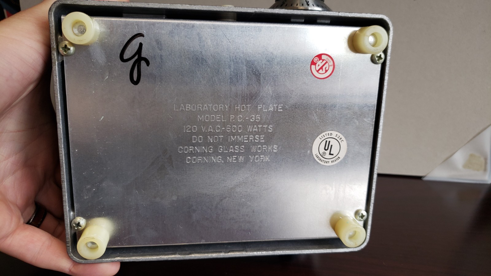 Corning PC-35 Laboratory 5×7 Inch Ceramic Hot Plate * TESTED