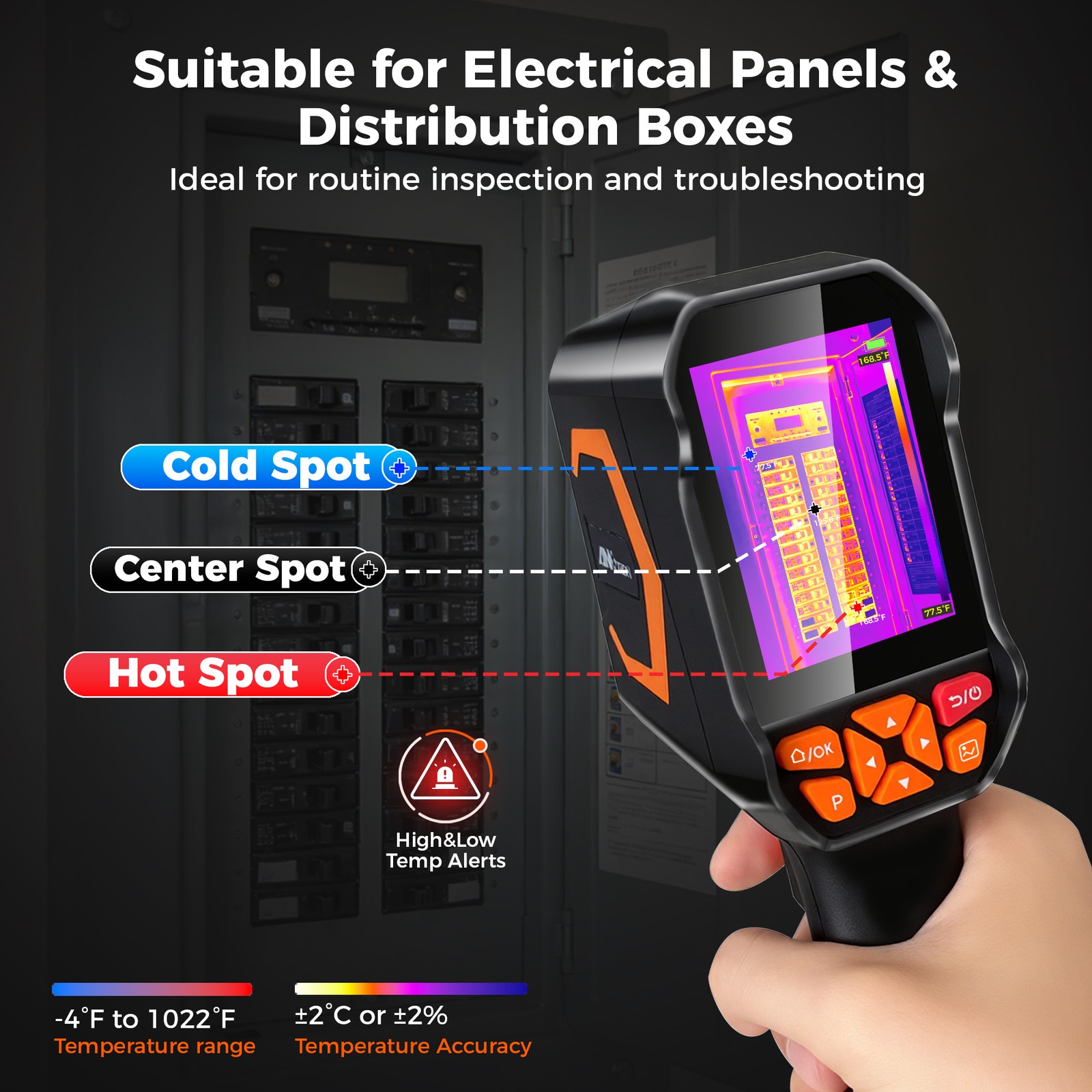 ANXTECH Handheld Infrared Thermal Imager Thermal Camera TISR Resolution 512*384
