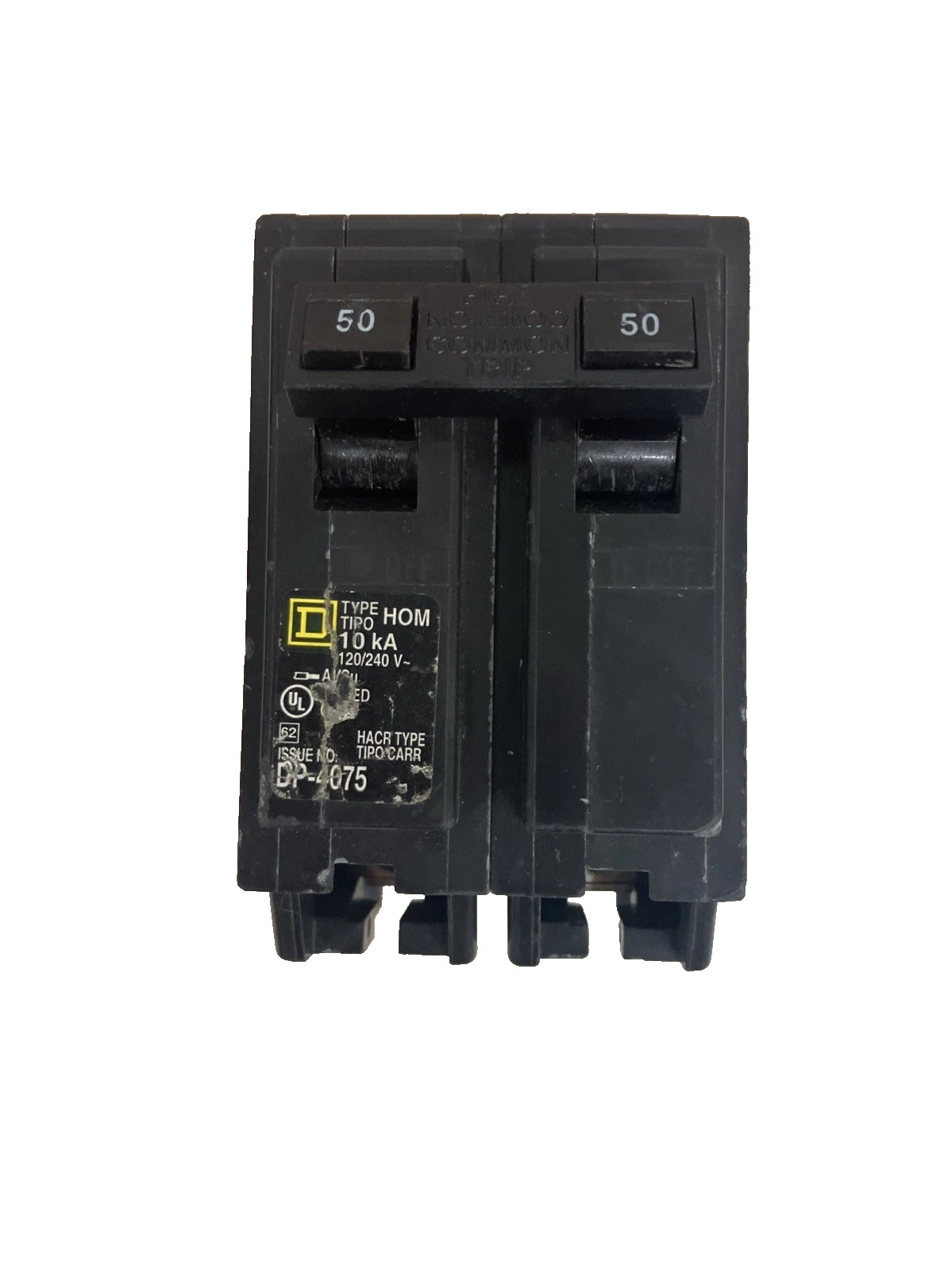 CHIPPED Square D HOM250 2 Pole 50 A 120/240 V Circuit Breaker
