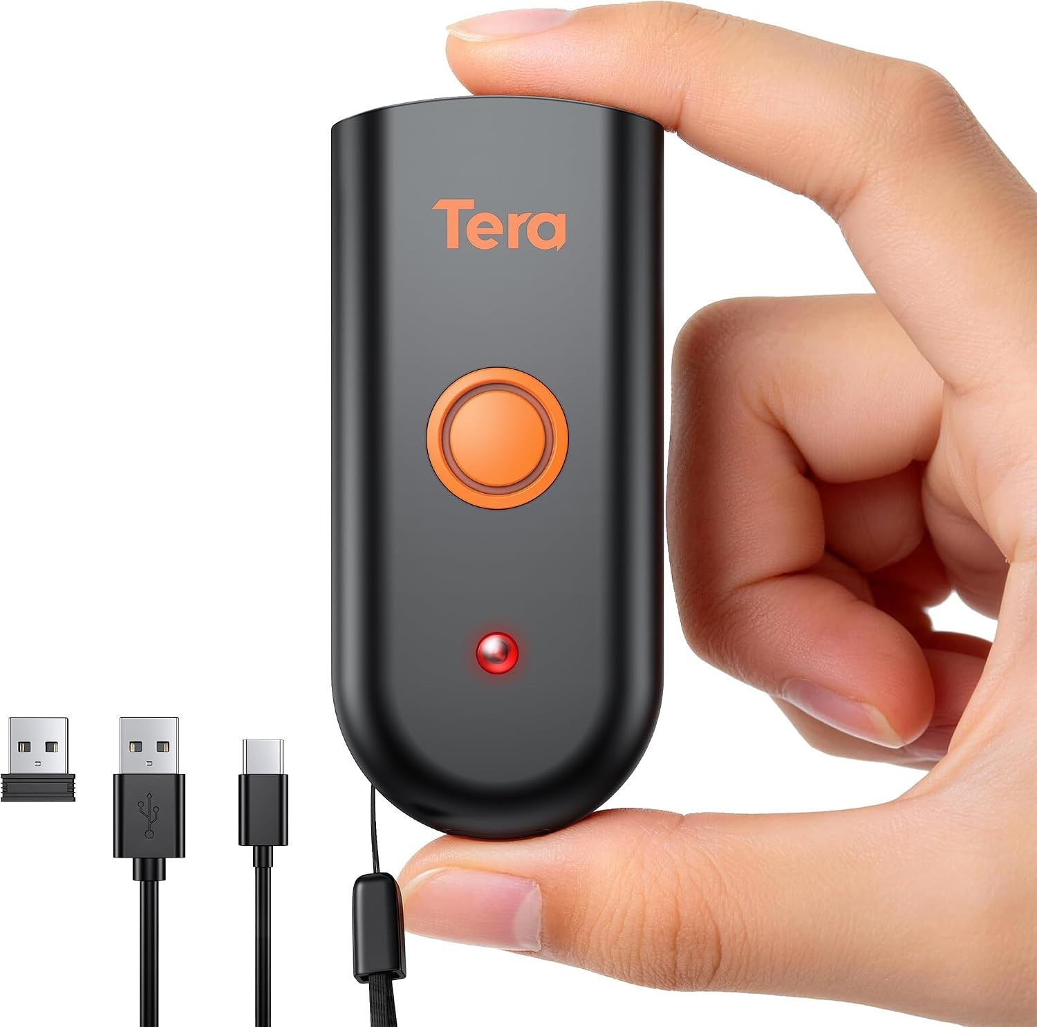 Tera Mini 1D 2D QR Wireless Barcode Scanner for iOS, Windows, Android IP66
