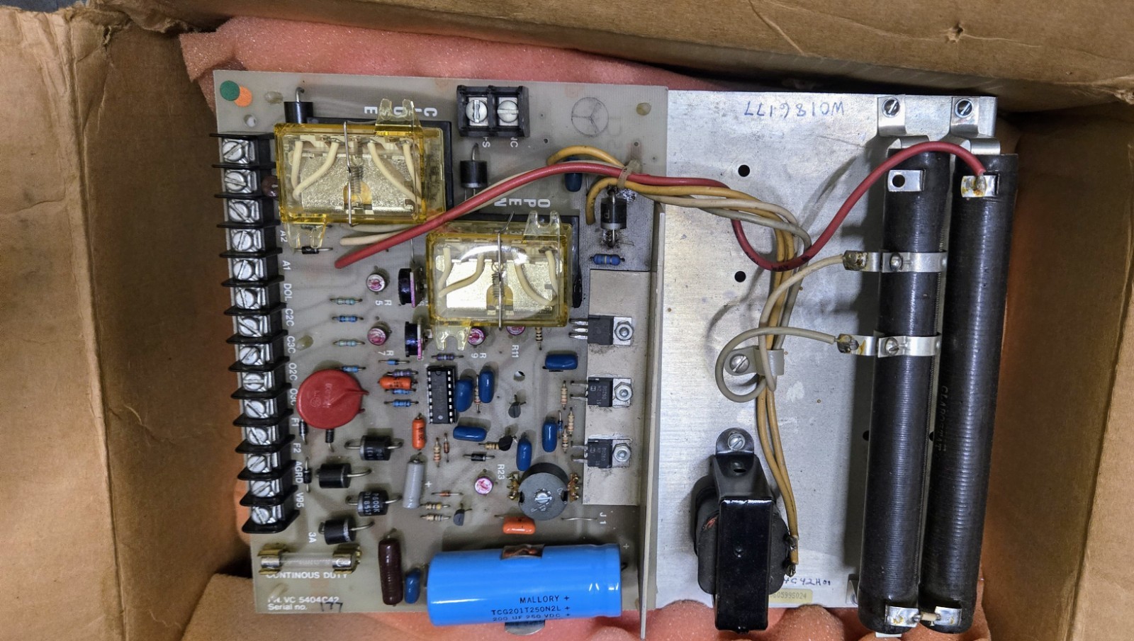 New Westinghouse / Schindler Hy Door Operator Control VAC Board Relay Hydro
