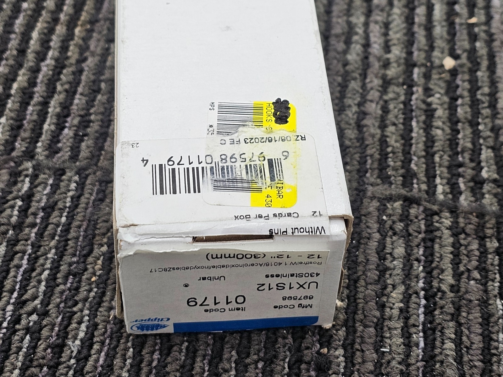 (QTY 12) Flexco UX1S12 Conveyor Belt Fasteners/Lacing Without Pins