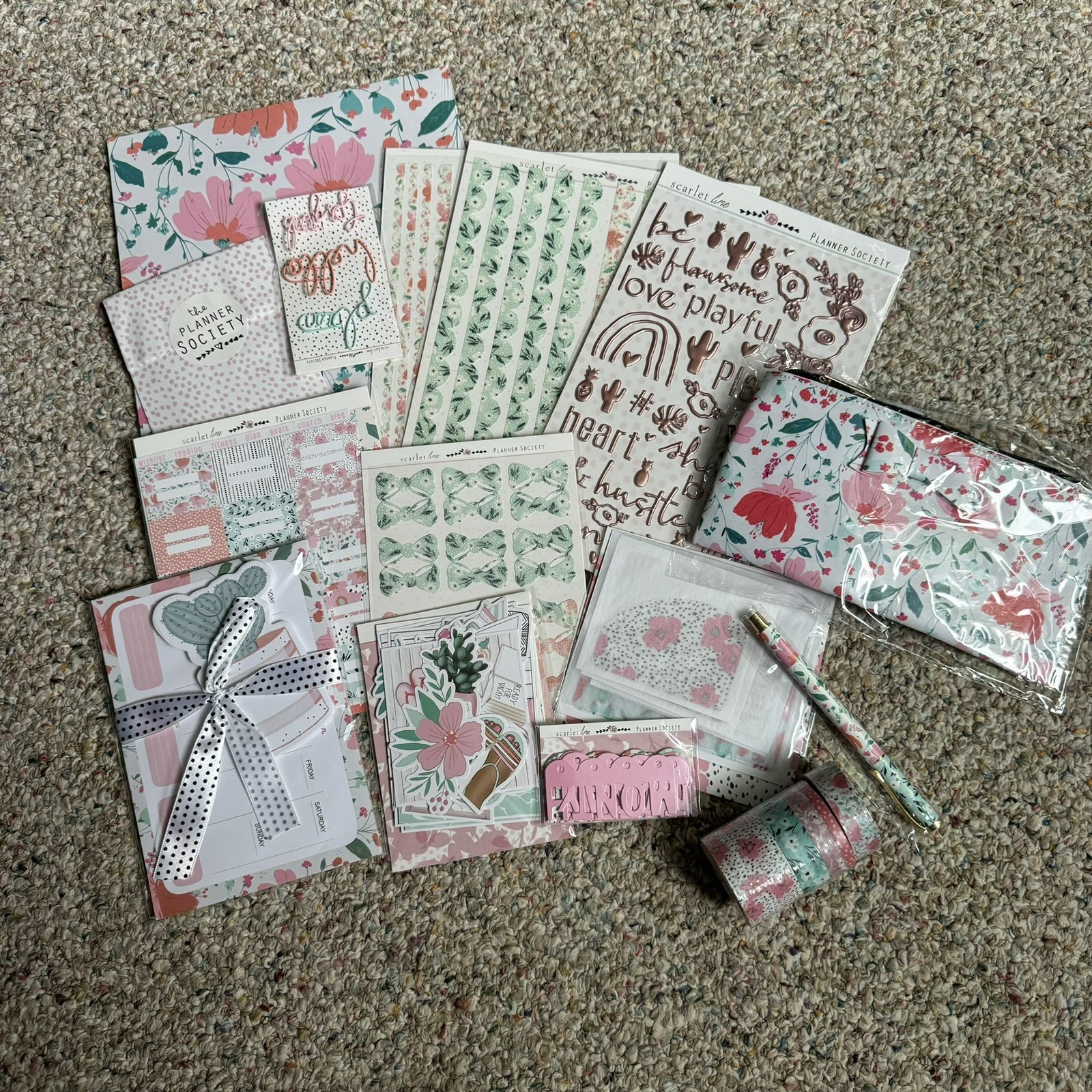 The Planner Society July 2020 Paper Kit NEW Floral Junk Journal Planners
