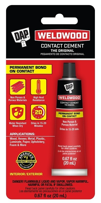 NEW DAP 7079800129 Weldwood Contact Cement Liquid Strong Solvent Tan 8301178