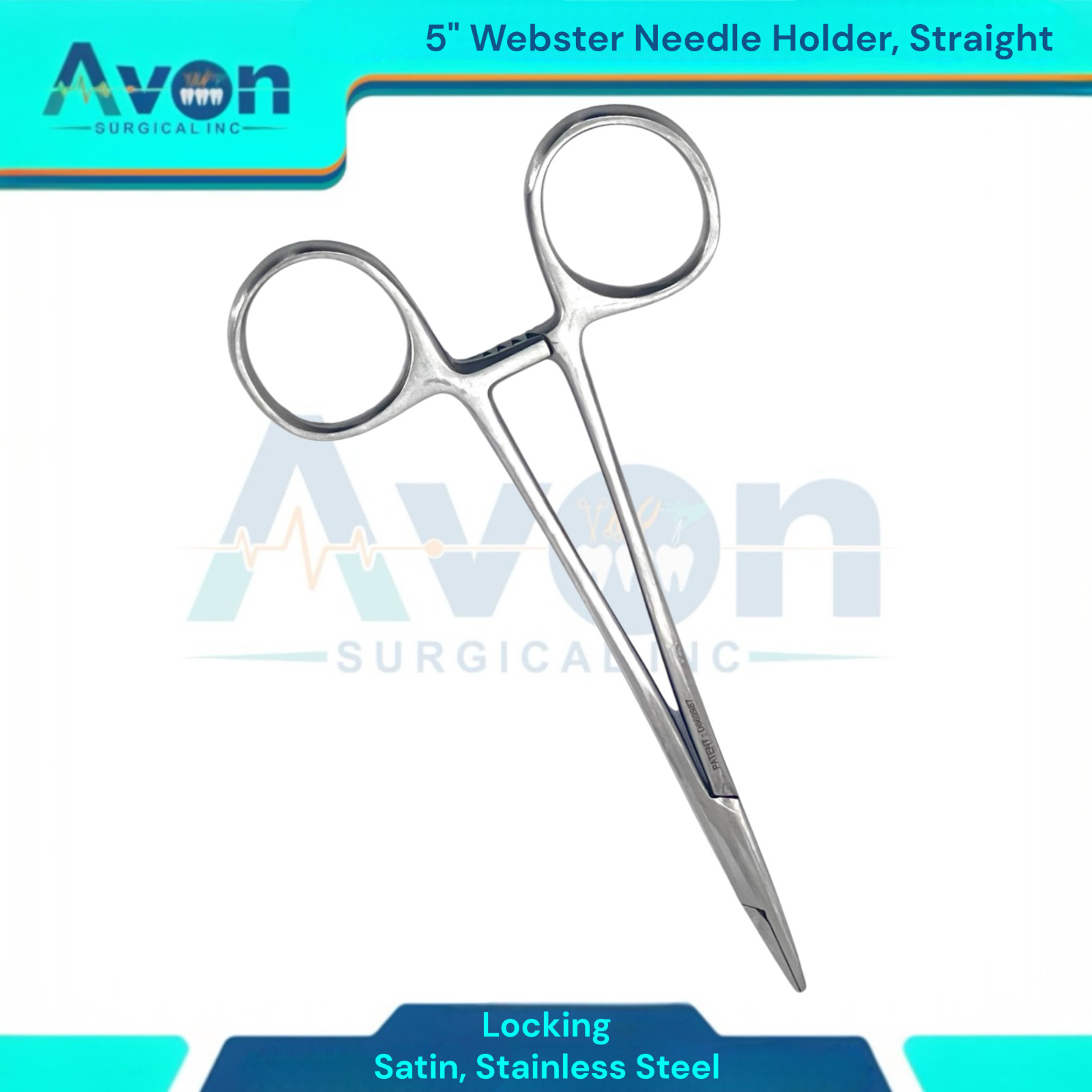 Set of 2 Needle Drivers 5″ + 6″ Webster Needle Holders – Satin – Stainless Steel