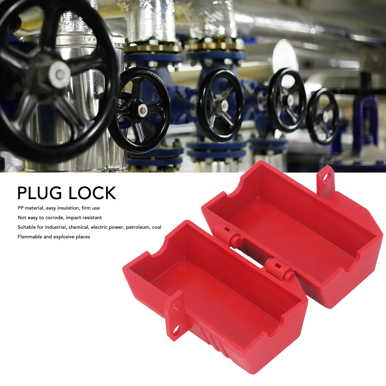 Plug Lock Power Cord Lockout Electrical Device Impact Resistant Isolation Box