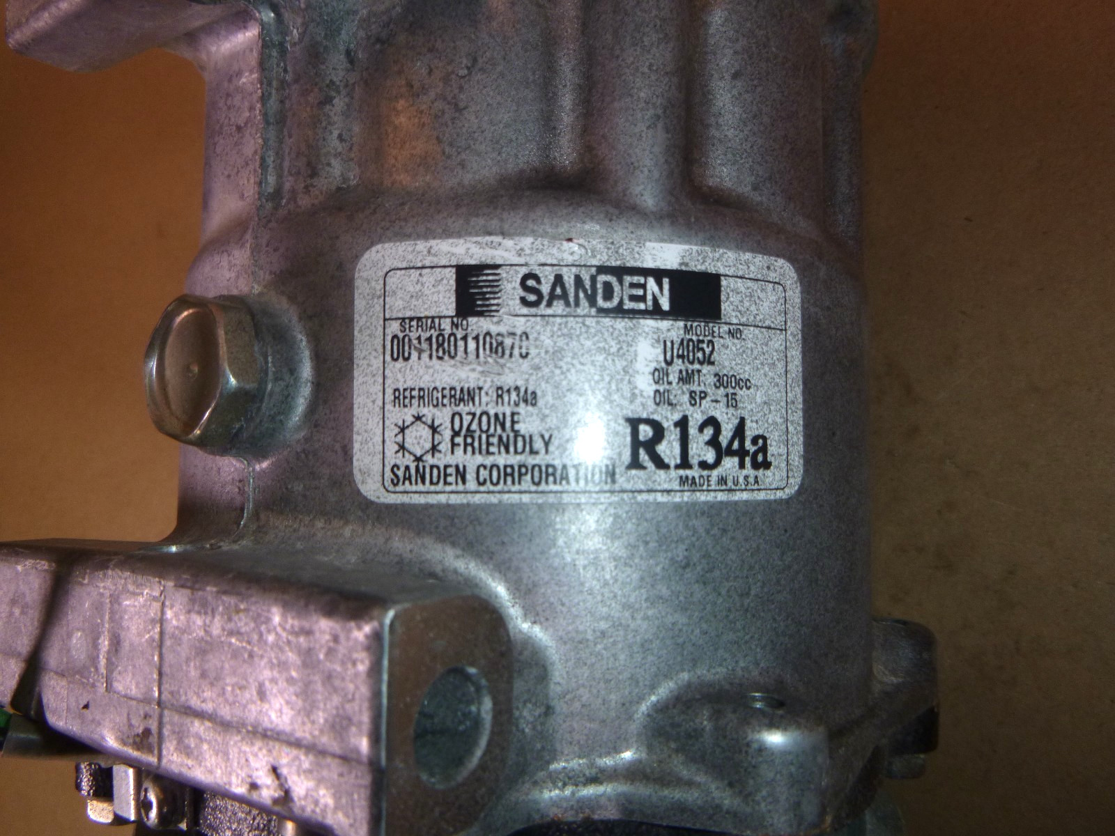 U4052 Sanden AC Compressor SD7H15 Platform 7 Cylinder R-134a 24 Volt 2 Groove