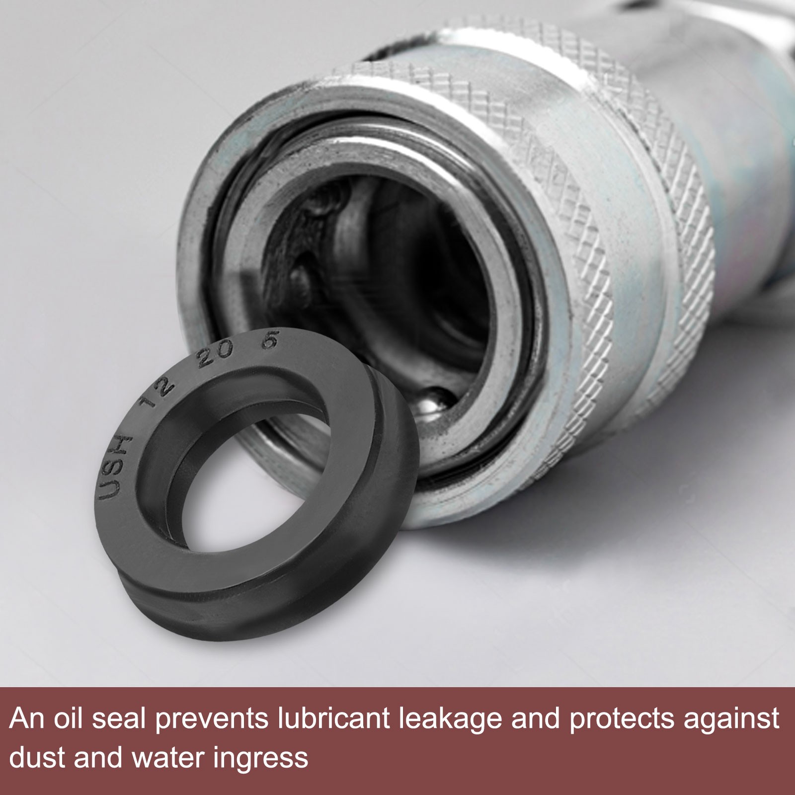 18 x 26 x 5mm Oil Seal 2 Pcs Lip Seals Nitrile Rubber Cover Radial Shaft Black