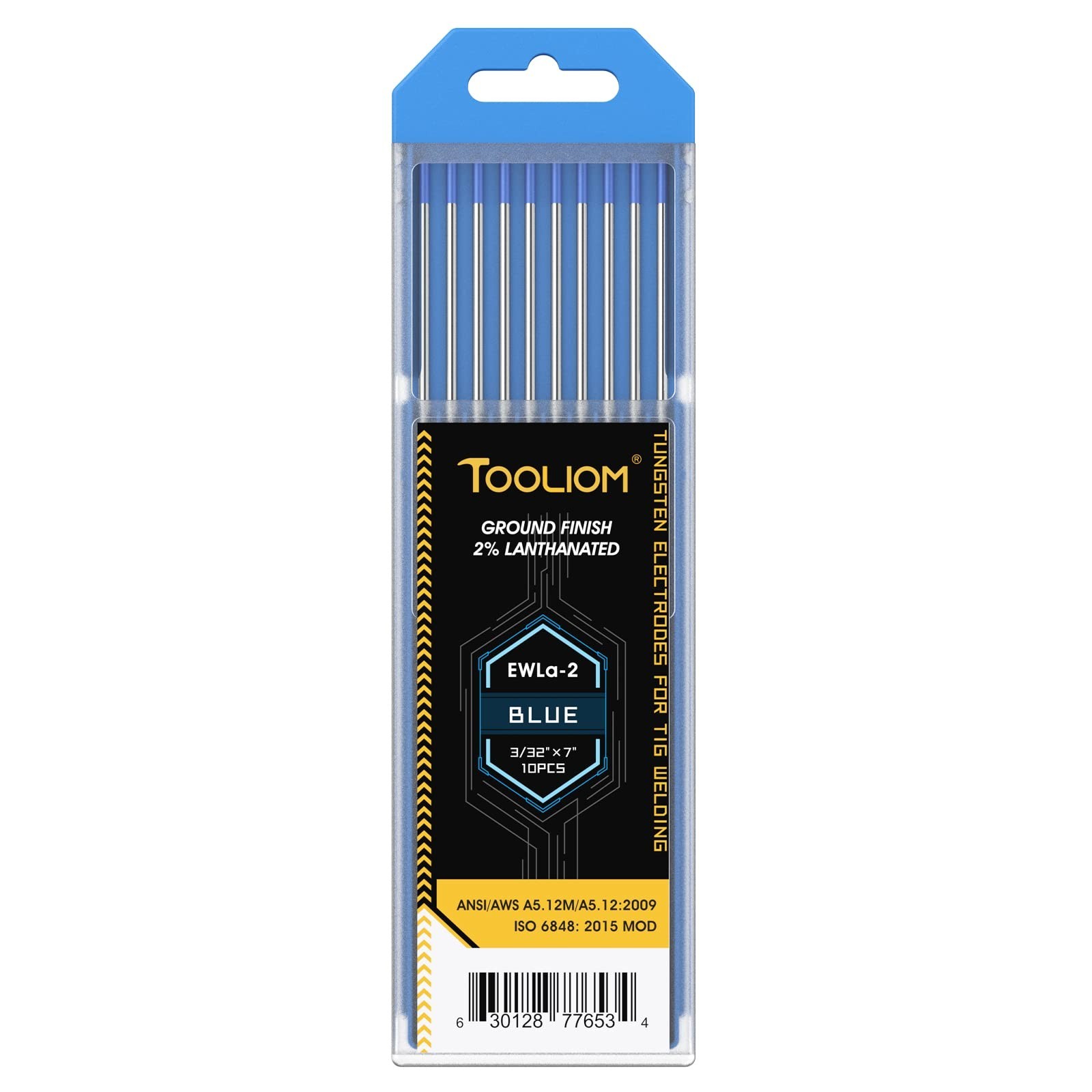 Tig Welding Electrodes 2% Lanthanated 3/32” x 7” – 10-Pack for Precision Welding