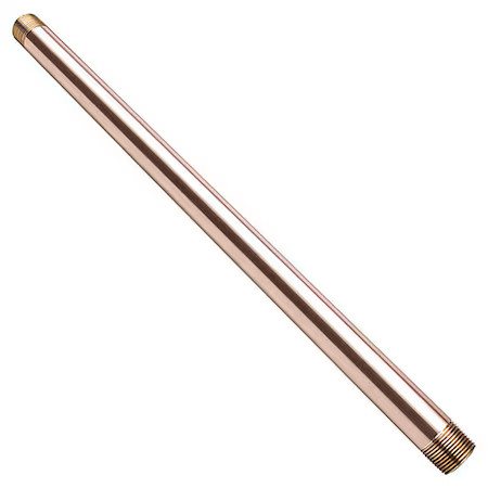 Zoro Select 461-480 1/4″ Mnpt X 4 Ft Tbe Red Brass Pipe Sch 40, 461-480