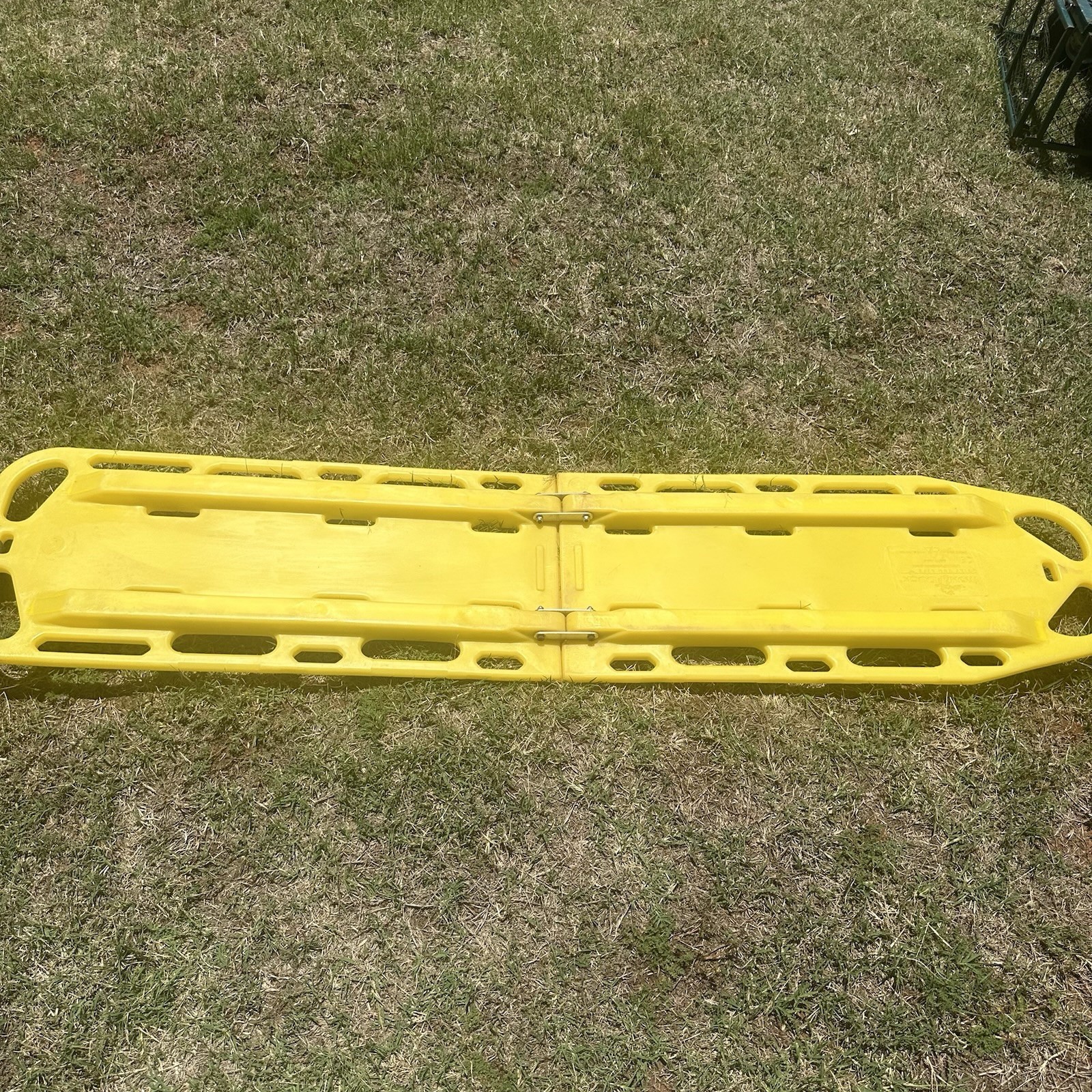 Iron Duck Ultra Space Save Folding Spinal Immobilization Backboard Yellow 72”
