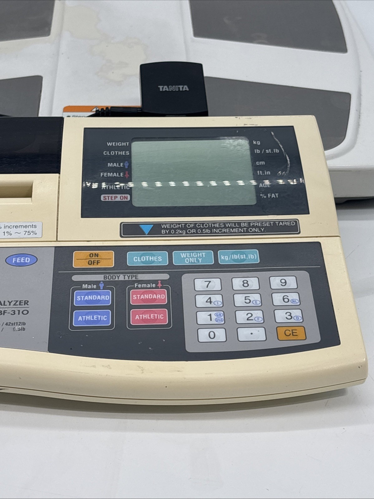 Tanita Body Composition Analyzer (Model TBF-310) Shows Error