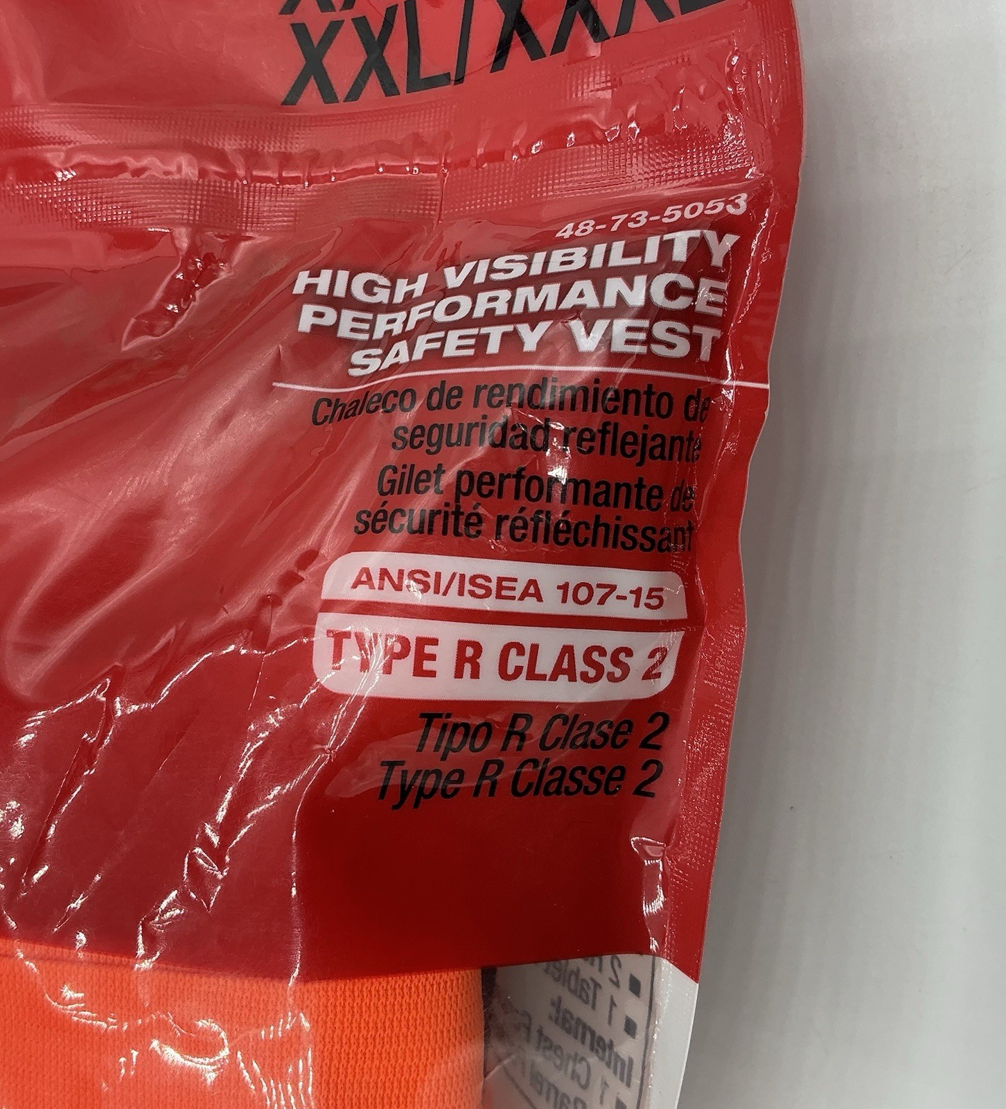 Milwaukee 15 Pocket Hi Visibility Orange Safety Vest 48-73-5053 XXL/XXXL Class 2