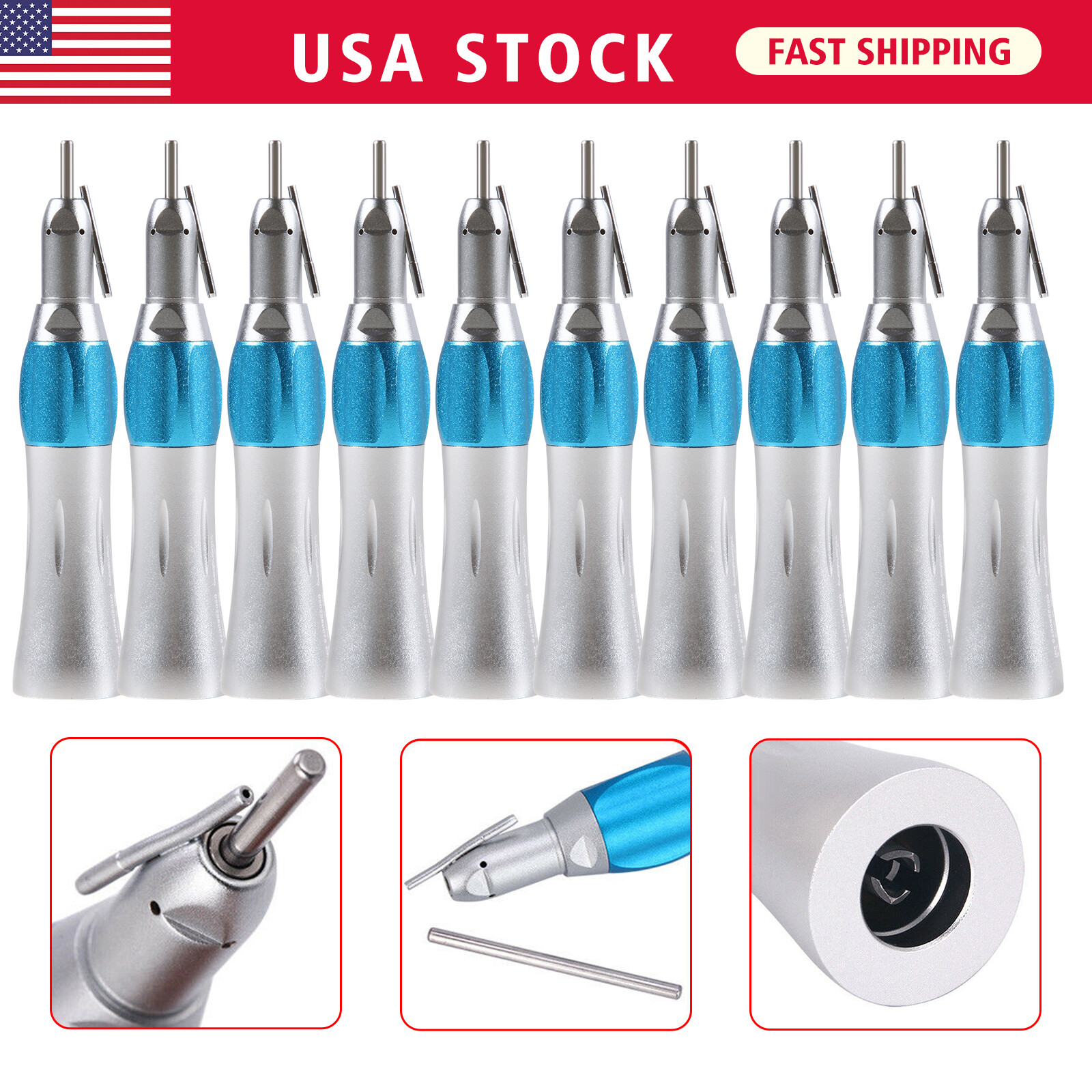 Yabang Dental Surgical 1:1 Nose Cone Straight Handpiece External Irrigation Pipe