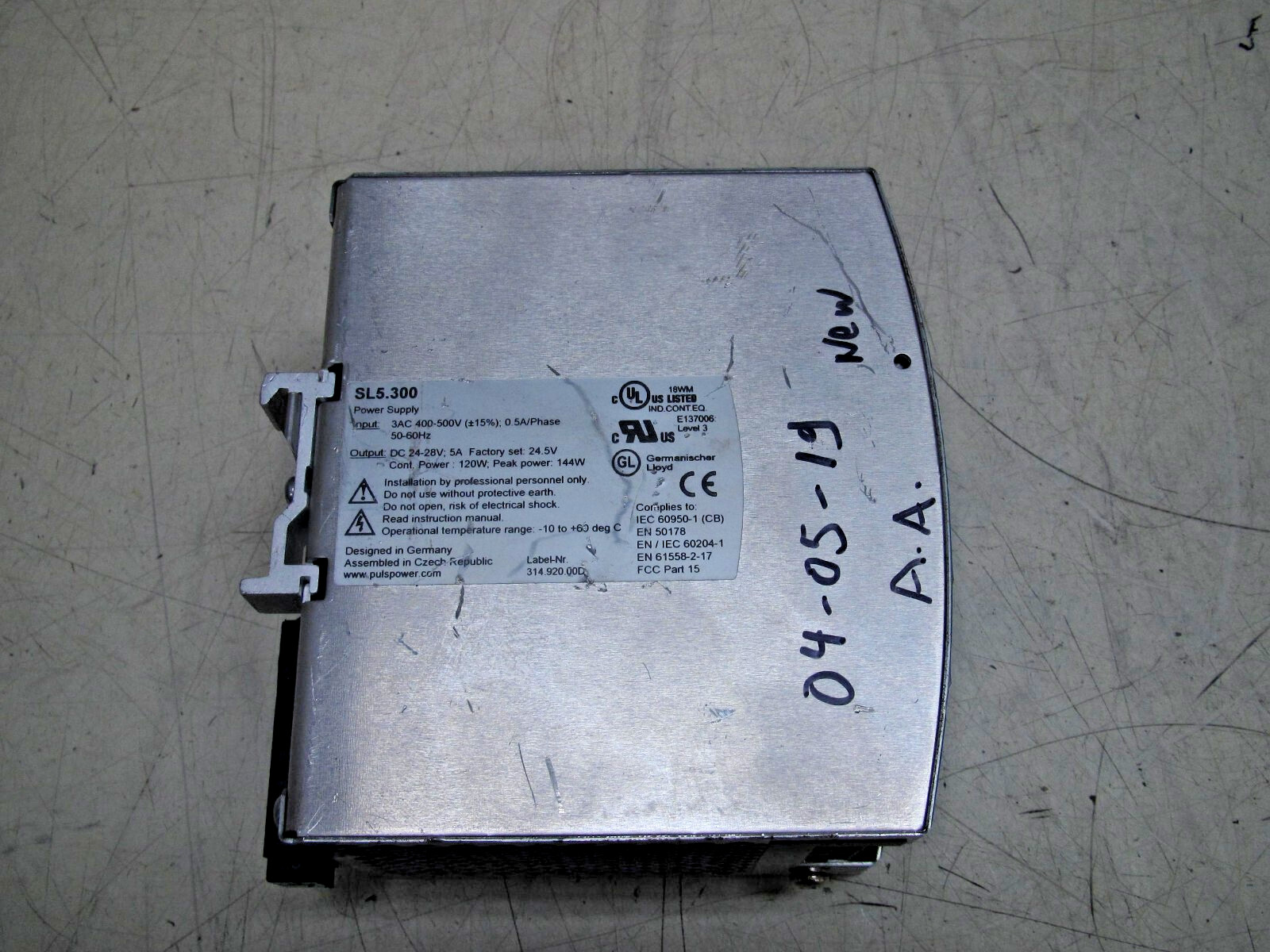 PULS SL5.300 DIN Rail Power Supply 3 Phase System Module FREE SHIPPING