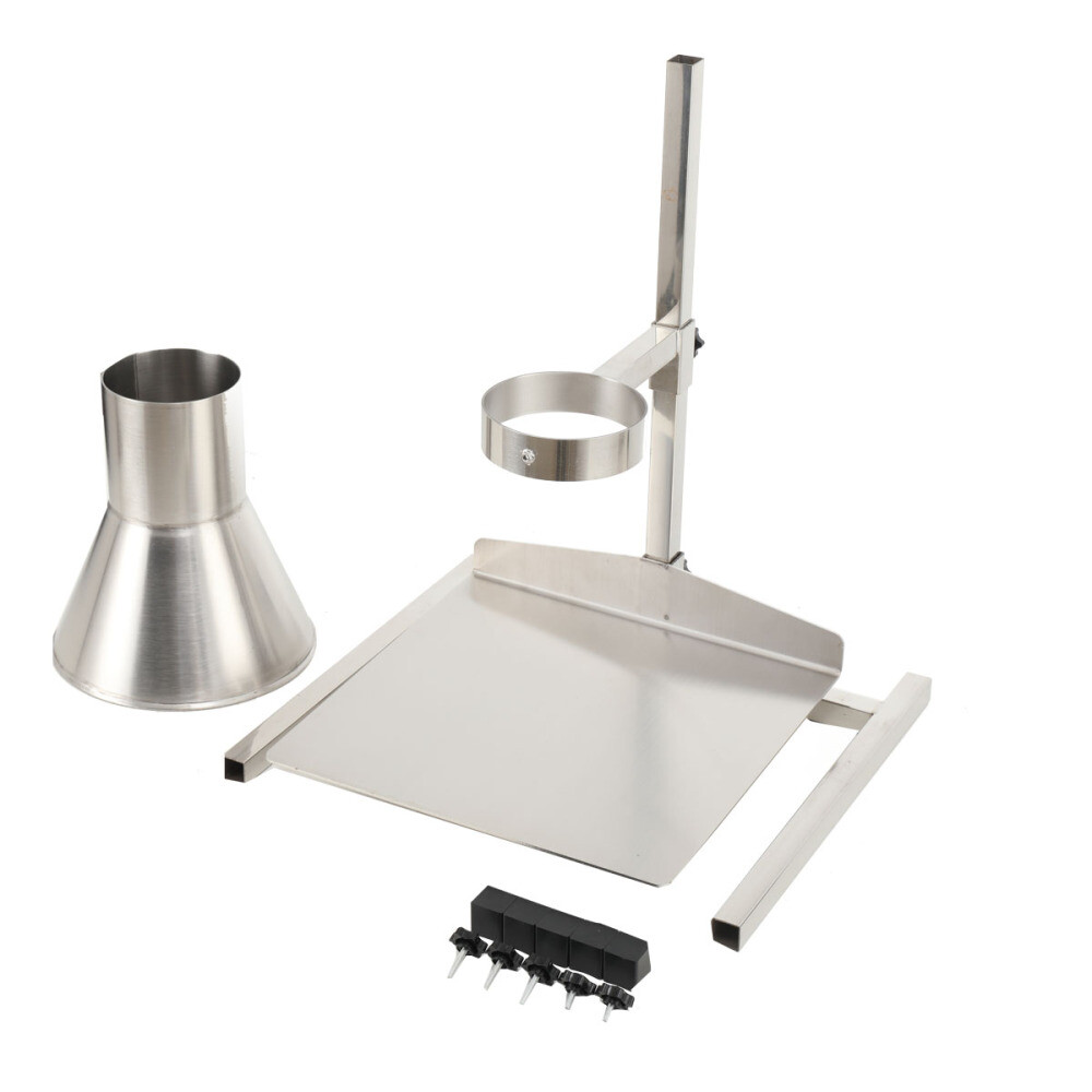 Stainless Steel Feeding Hopper Manual Filling Package Funnel with Bracket 4» US