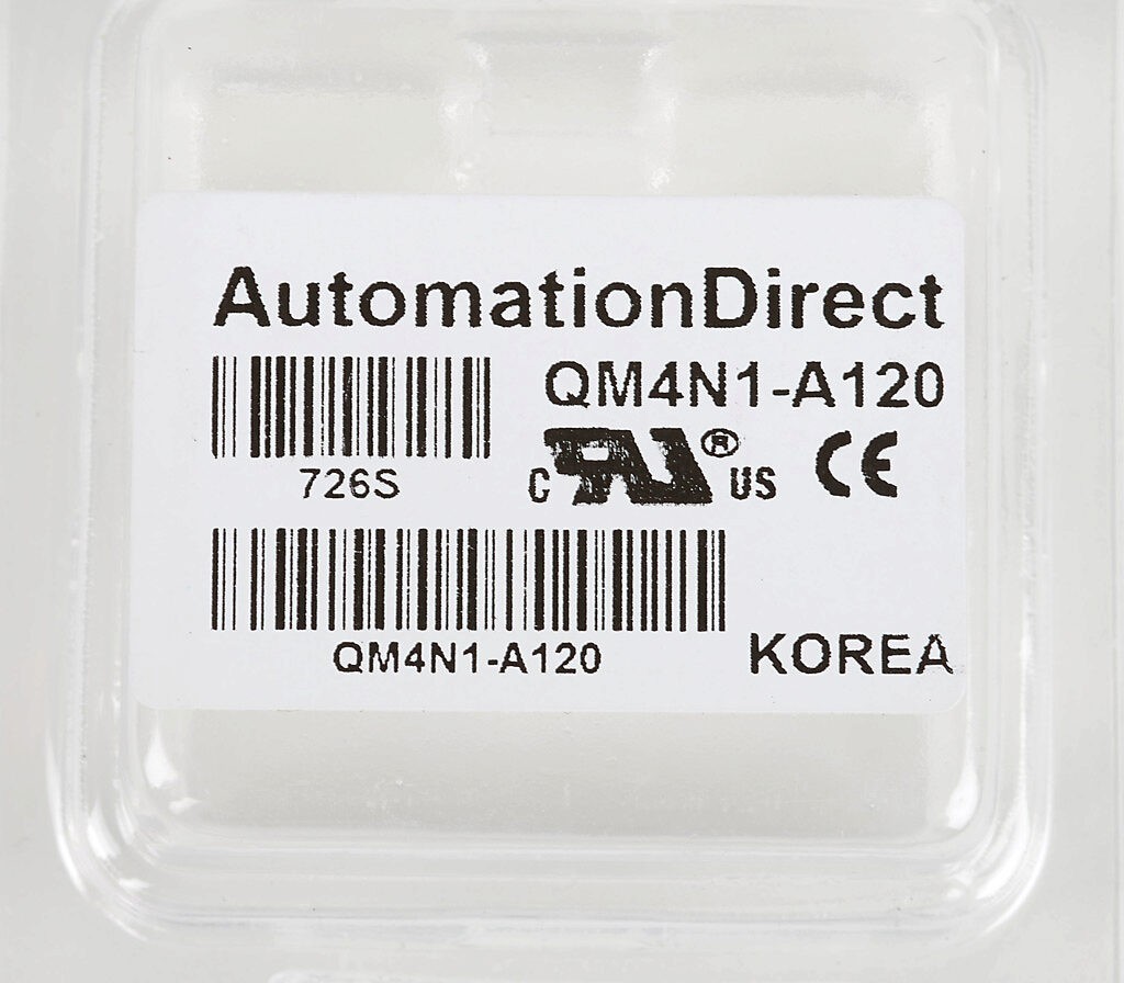 AutomationDirect QM4N1-A120 Plug-In Relay 110/120VAC 4PDT 14-Pin Indicator