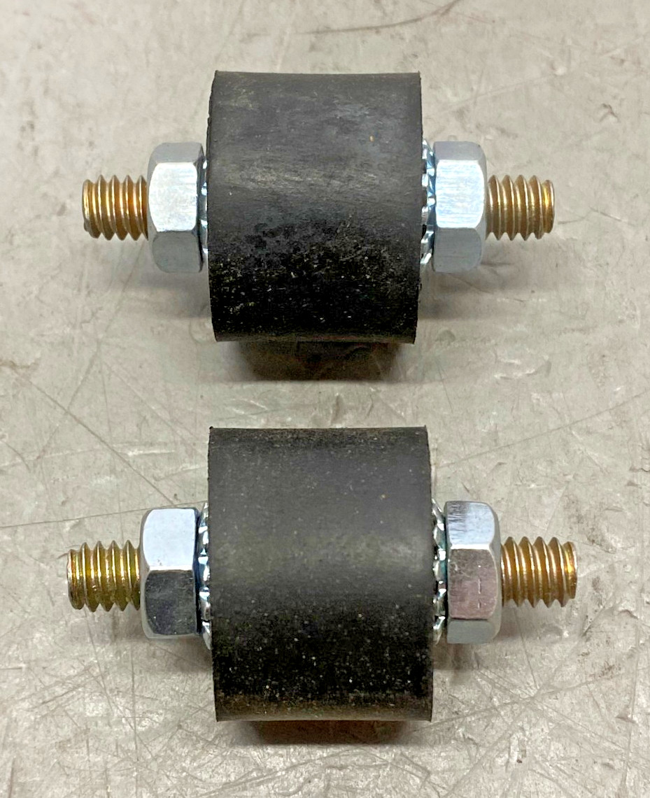 (2 pieces) Vibration Isolator 1″OD, 3/4″Long Rubber Bushing, 1 3/4″ OAL, 1/4″x20